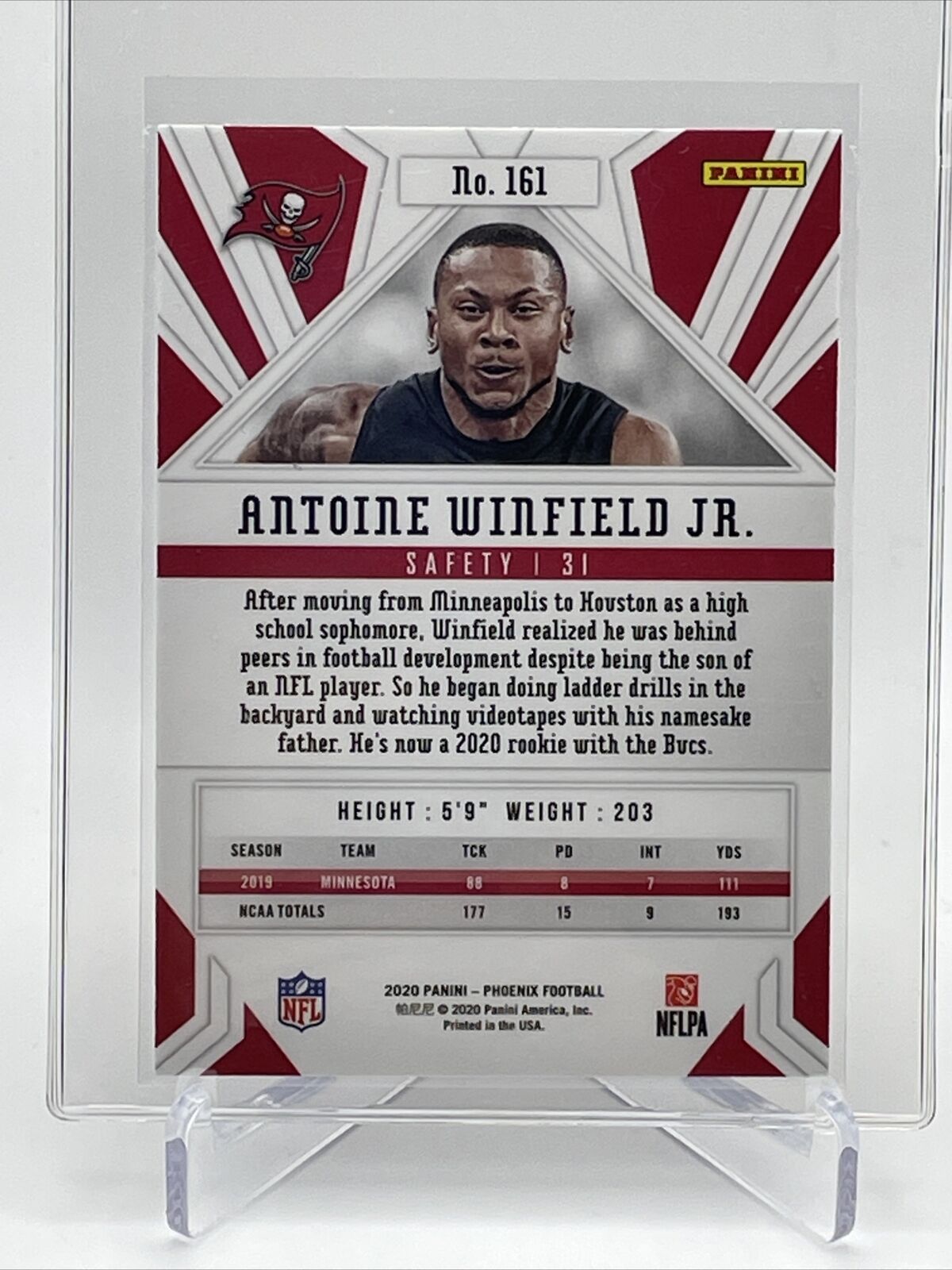 2020 Panini Phoenix FIRE BURST Antoine Winfield Jr. Rookie #161 FREE SHIPPING