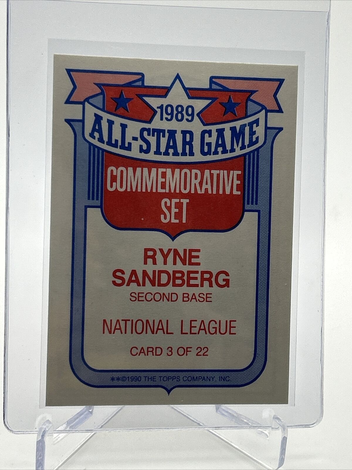 1990 Topps Glossy All-Stars Ryne Sandberg Baseball Card #3 Mint FREE SHIPPING