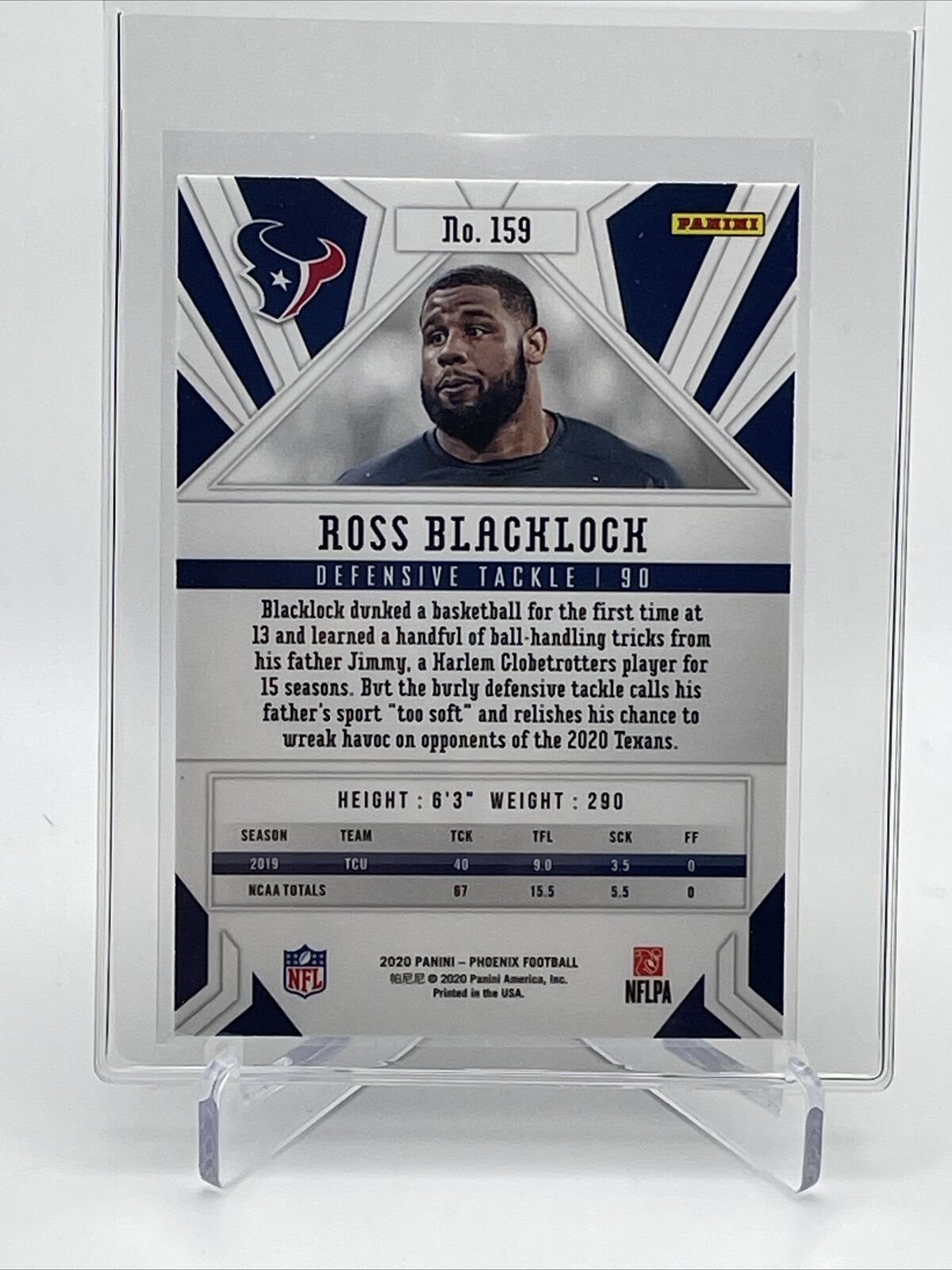2020 Panini Phoenix FIRE BURST Ross Blacklock Rookie #159 Mint FREE SHIPPING