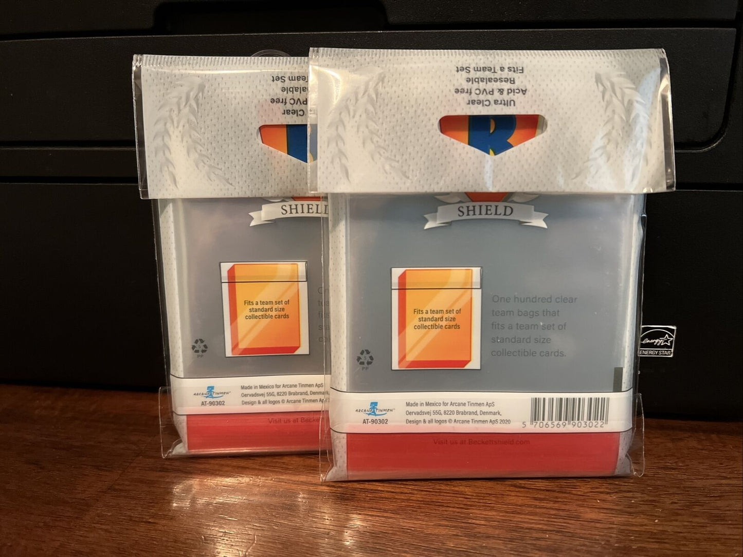 Beckett Shield Team Bags Resealable Sleeves 2 Packs of 100 - 200 Total