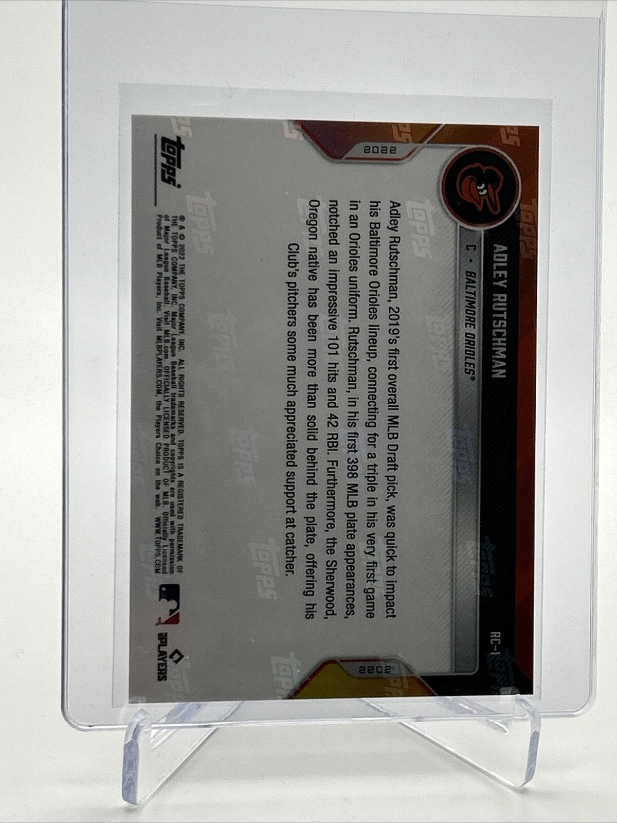 2022 Topps NOW Adley Rutschman All-Star Rookie Cup Team #RC-1 Mint FREE SHIPPING