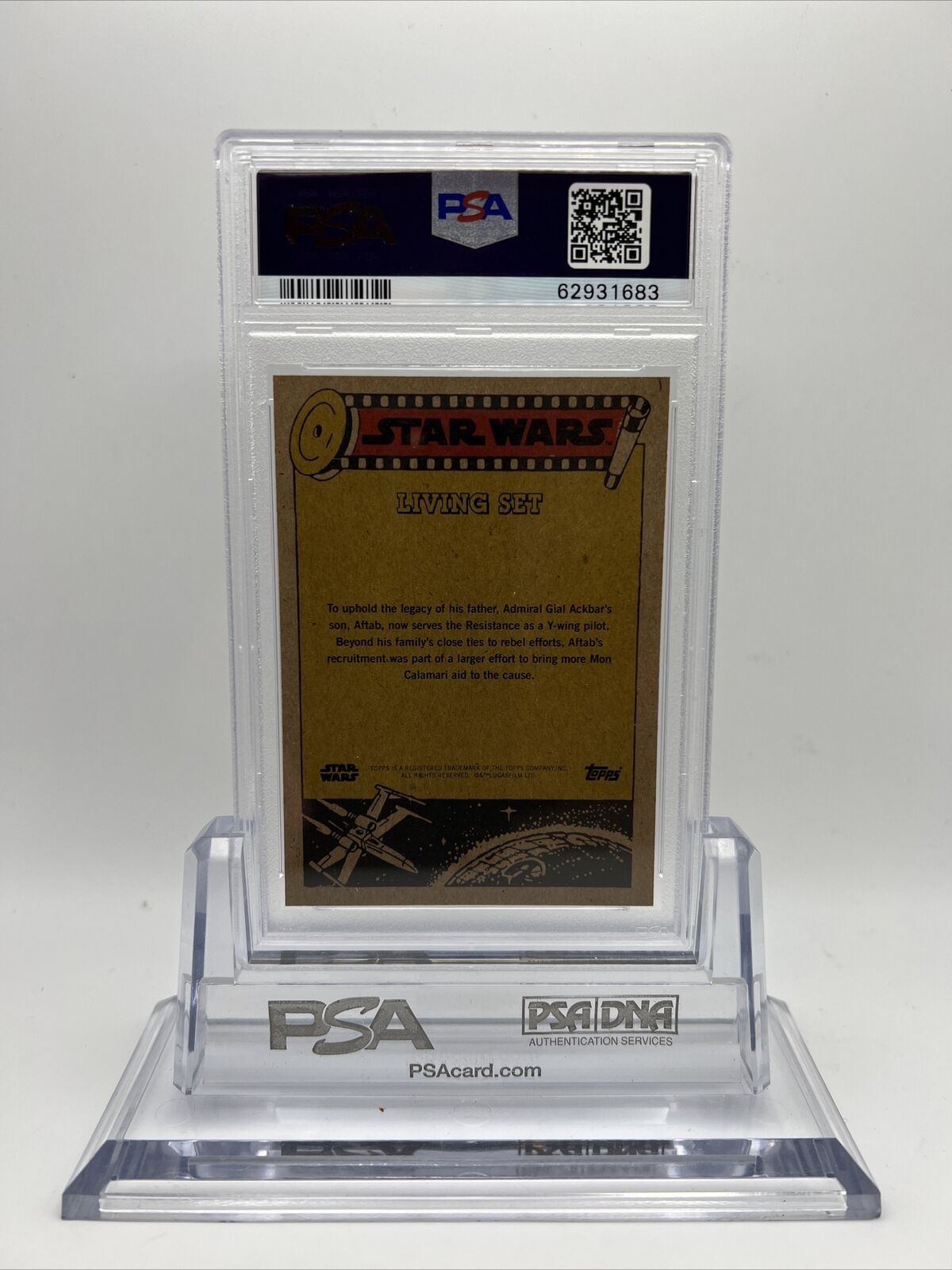 2021 Topps Star Wars Living Set Aftab Ackbar Card #184 PSA 10 Gem Mint