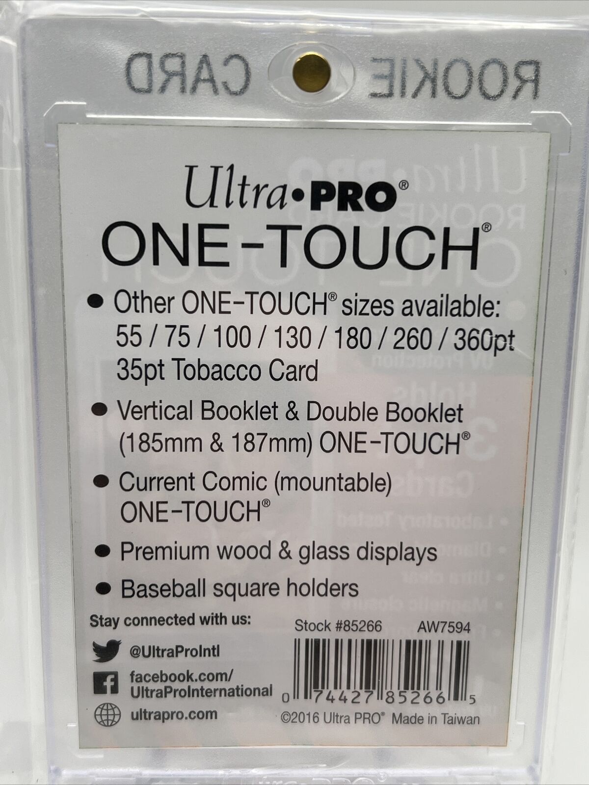 Ultra Pro One-Touch Magnetic Card Holder 35pt Point ROOKIE CARD - Lot of 2