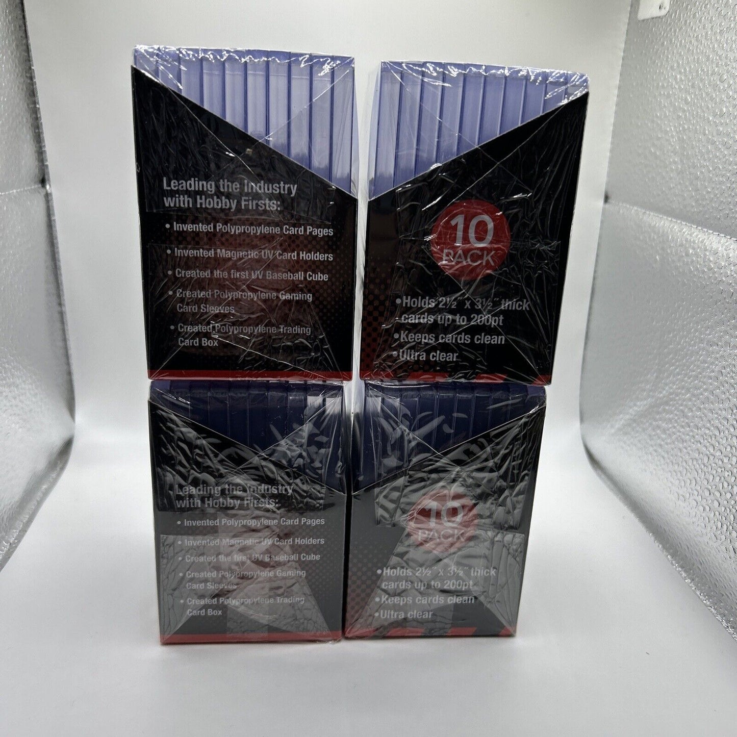 Ultra Pro 3X4 Super Thick Toploaders 4 Packs of 10 for up to 200pt Cards, = 40