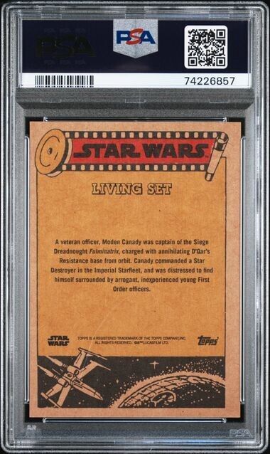 2023 Topps Star Wars Living Set Captain Canady Card #393 PSA 9 Mint