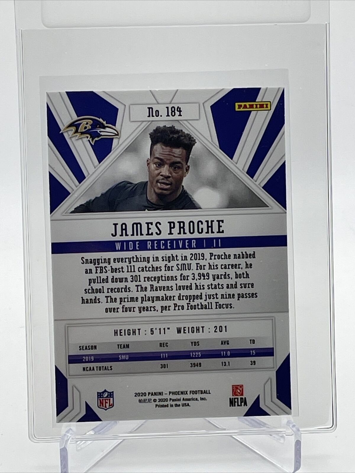 2020 Panini Phoenix FIRE BURST James Proche Rookie #184 Mint FREE SHIPPING