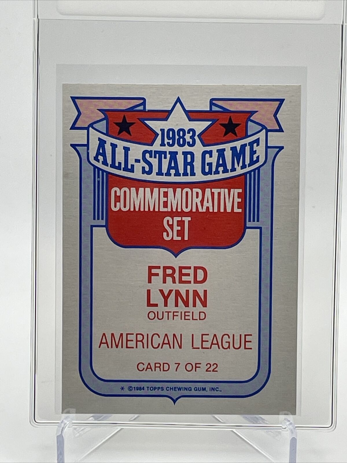 1984 Topps Glossy All-Stars Fred Lynn Baseball Card #7 Mint FREE SHIPPING