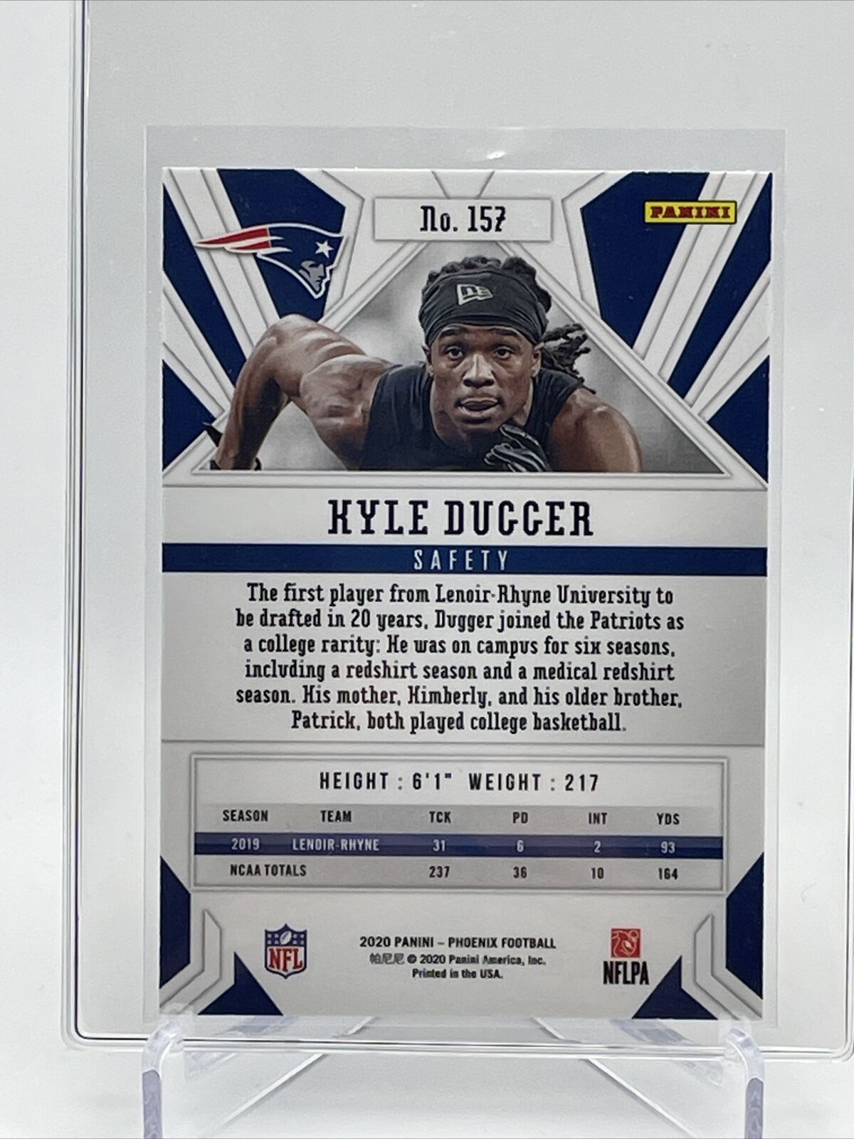 2020 Panini Phoenix FIRE BURST Kyle Dugger Rookie Card #157 Mint FREE SHIPPING
