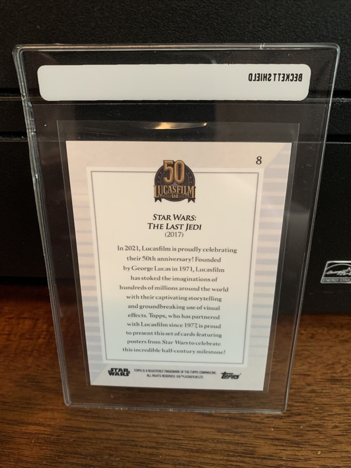 2021 Topps Now Star Wars Lucasfilm 50th The Last Jedi Card #8 Mint FREE SHIPPING