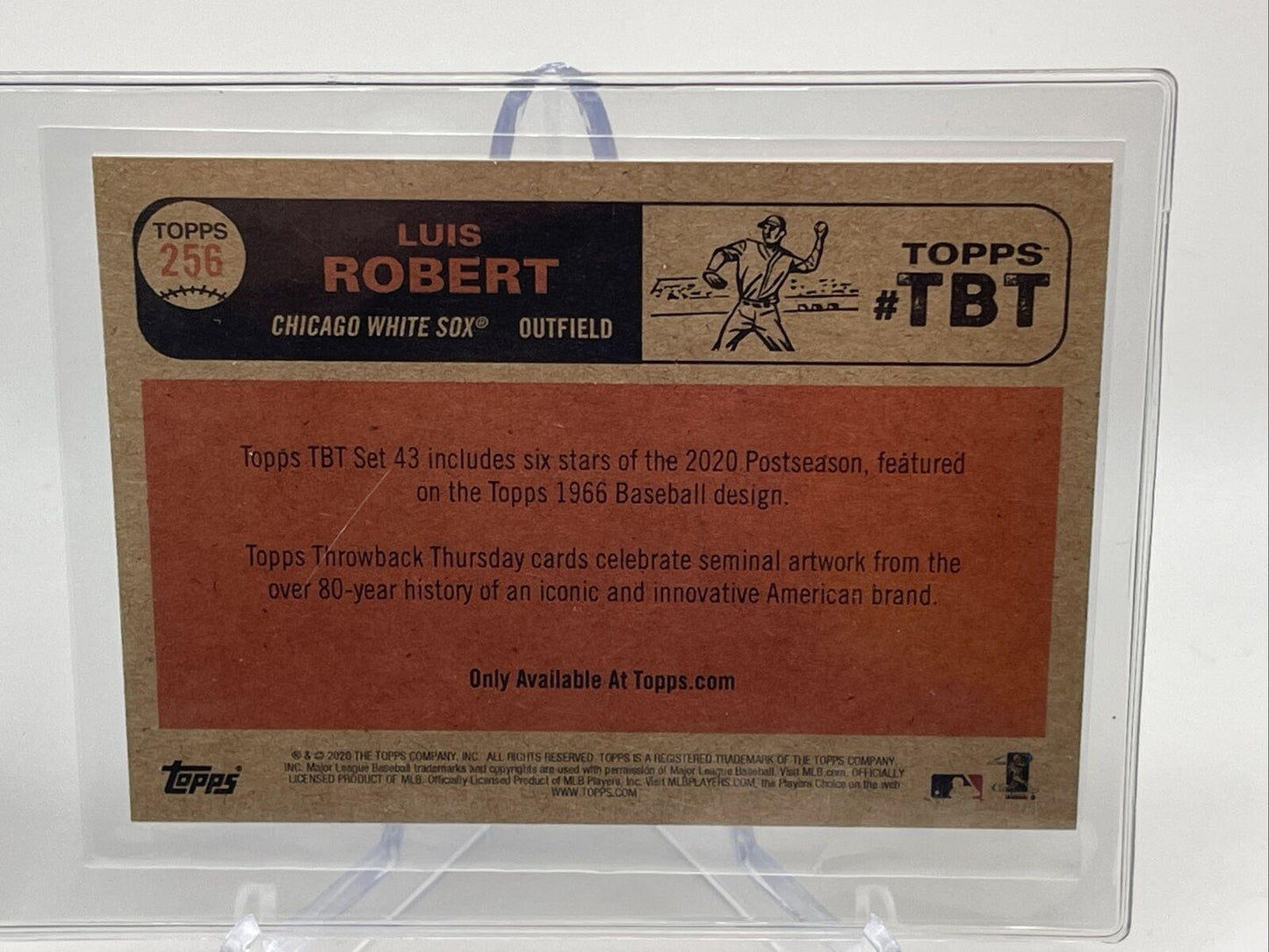 2020 Topps Throwback Thursday Luis Robert Rookie Card #256 Mint FREE SHIPPING