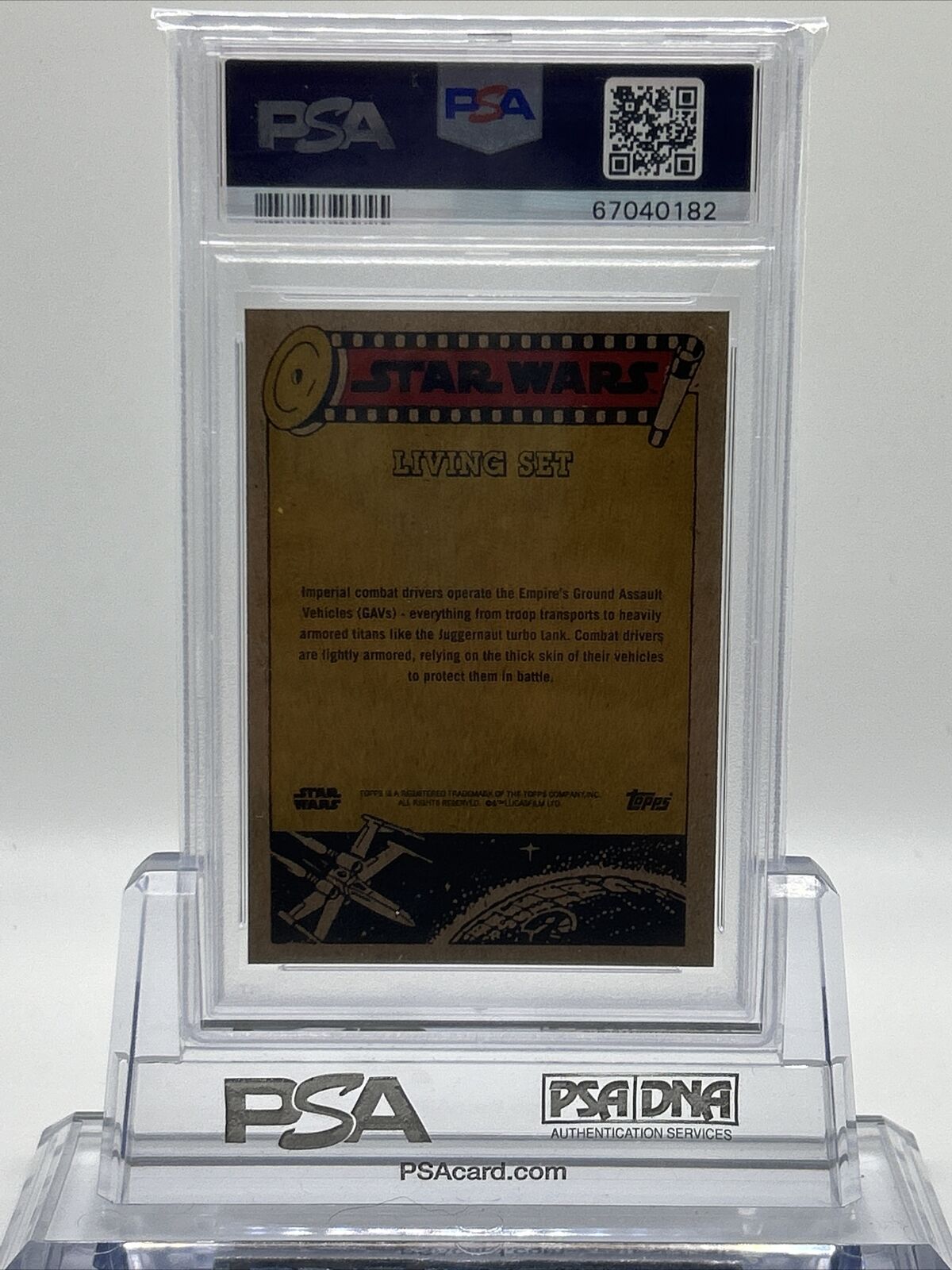 2021 Topps Star Wars Living Set Imperial Juggernaut Driver Card #228 PSA 10 Gem