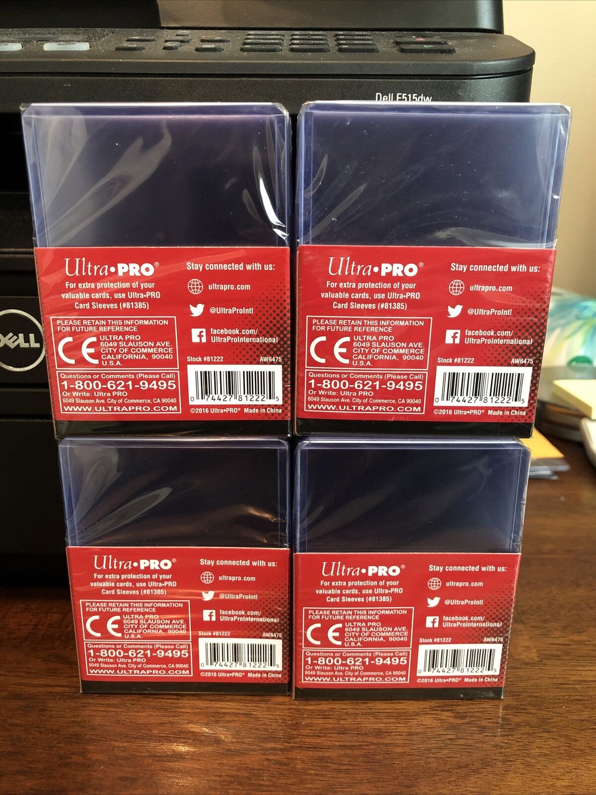 Ultra Pro 3X4 Regular Toploaders 35pt 4 Packs of 25 for Regular Cards, 100 total