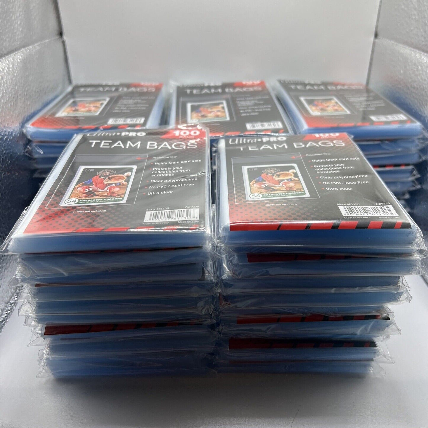 Ultra Pro Resealable Team Bags 50 Packs of 100 Team Bags, 5000 Total