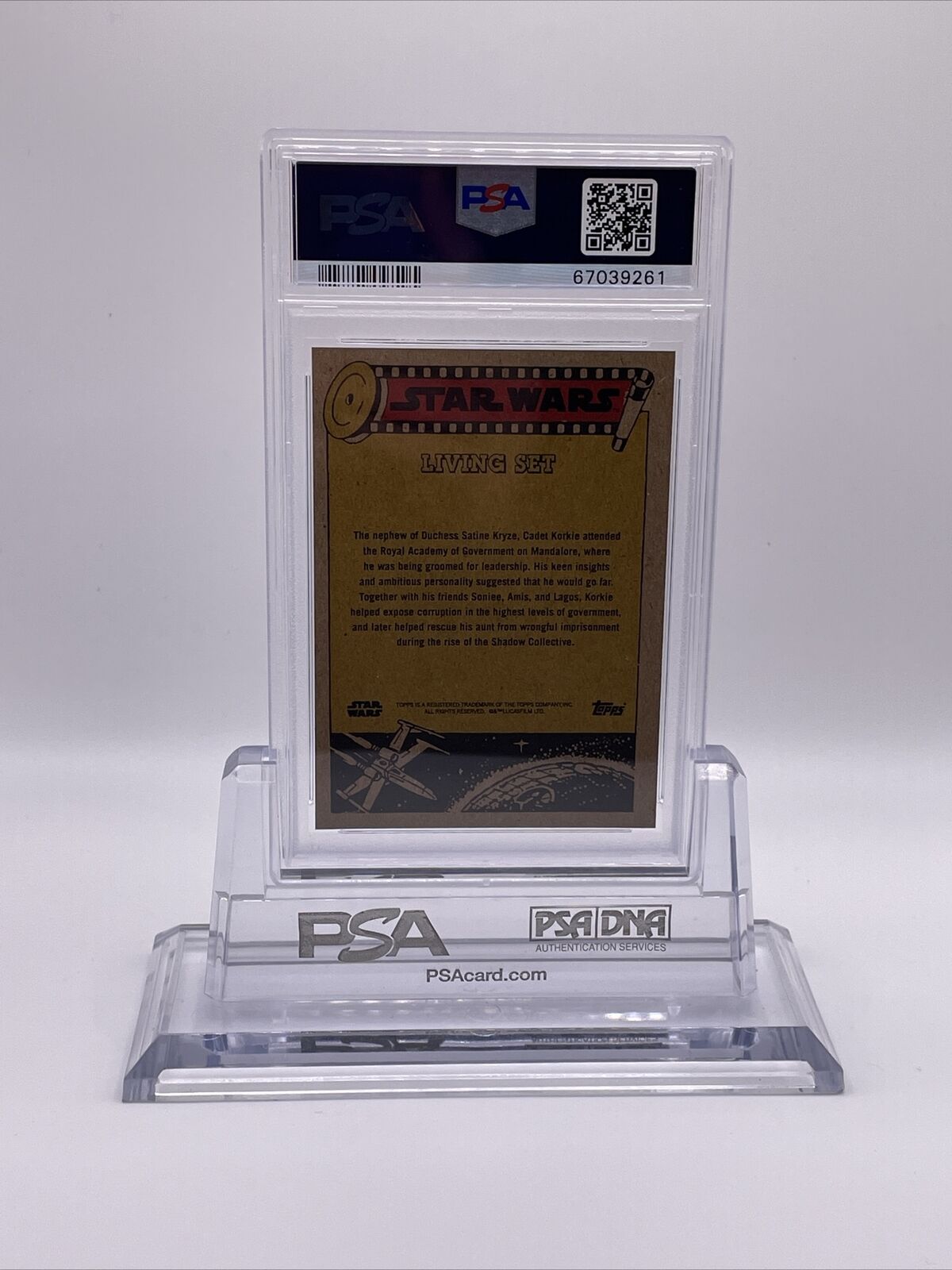 2021 Topps Star Wars Living Set Korkie Kryze Card #244 PSA 10 Gem Mint
