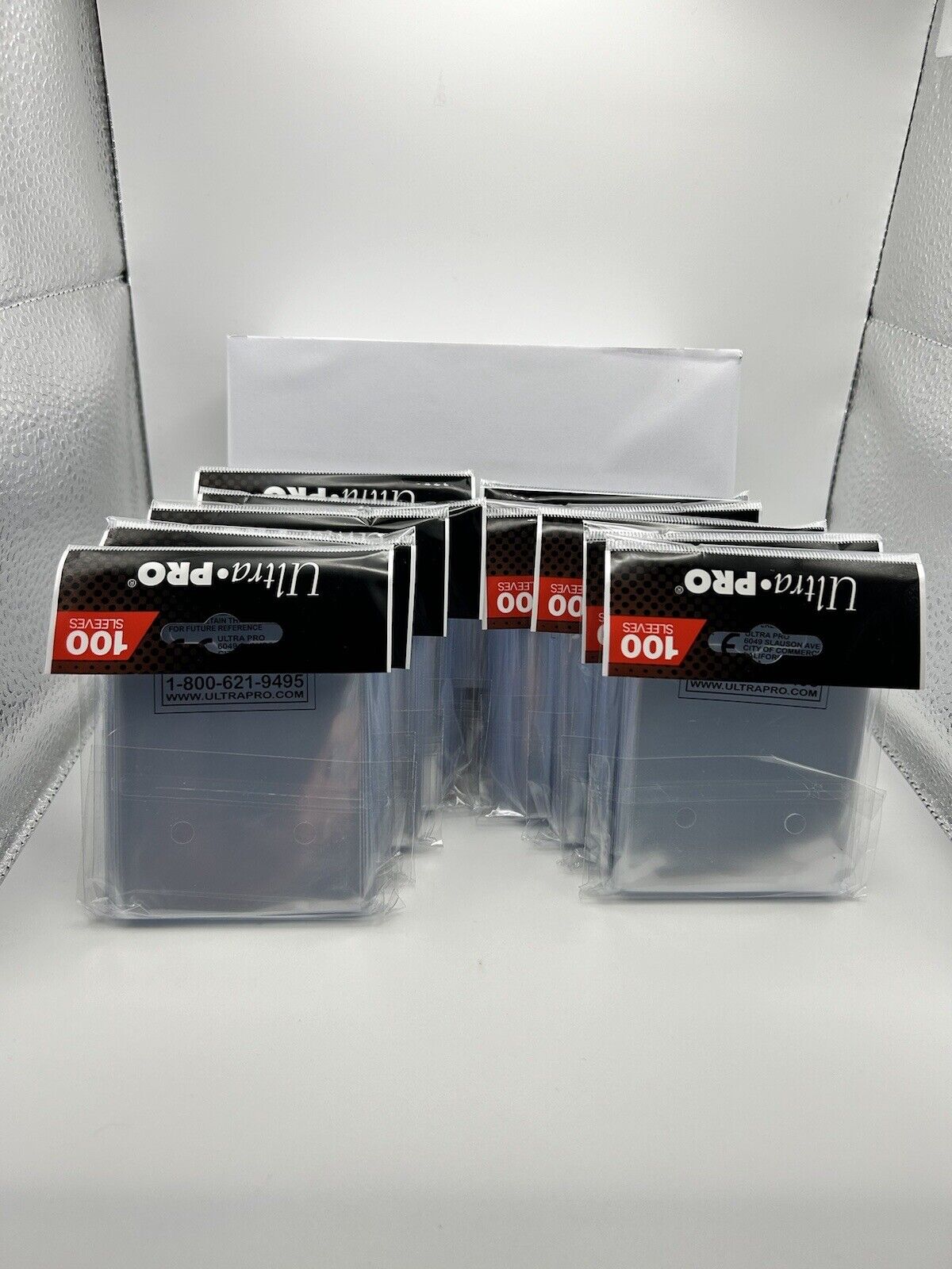 Ultra Pro PREMIUM Soft Sleeves 10 Packs of 100 for Standard Cards, 1000 total