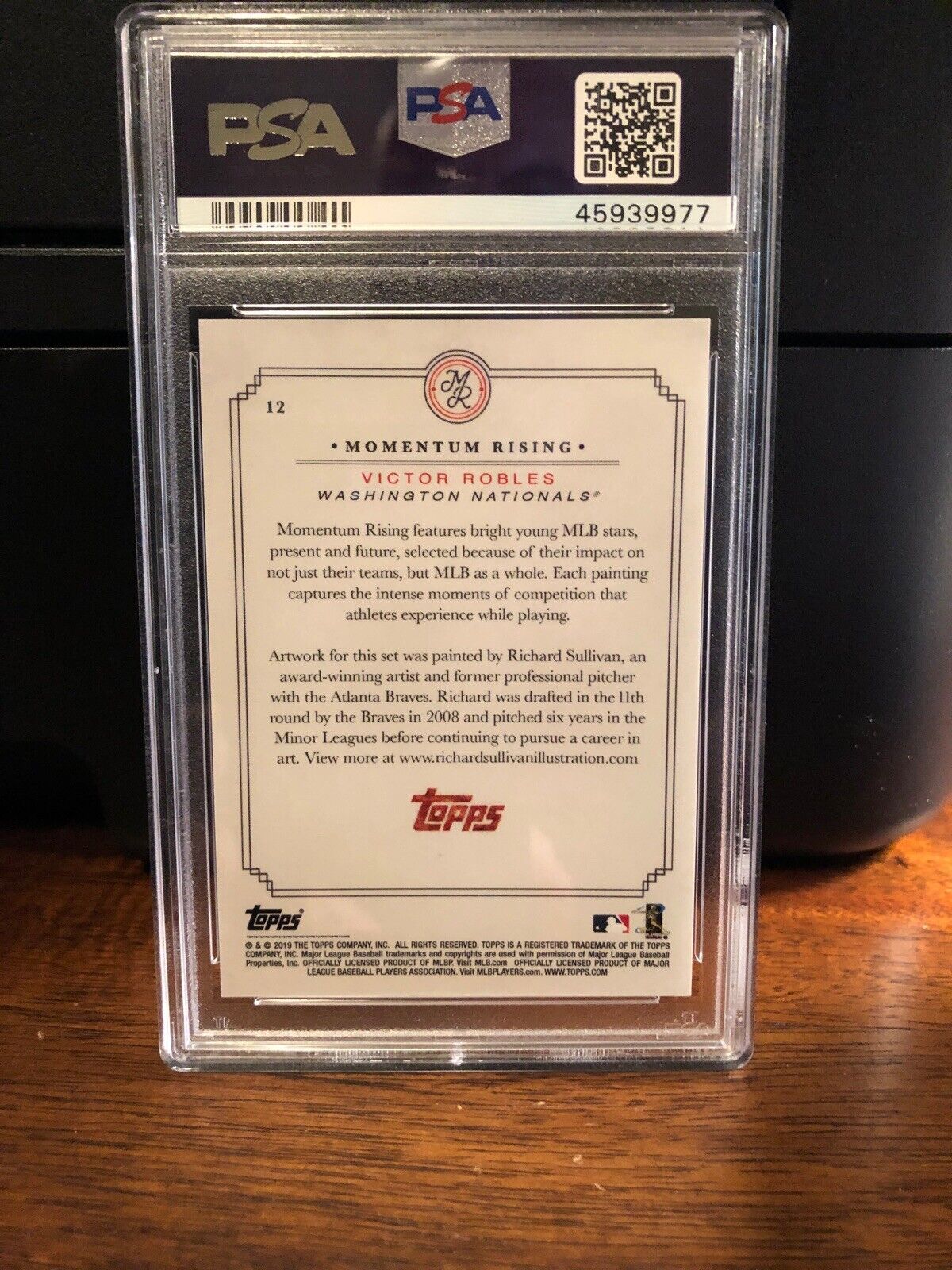 2019 Topps Momentum Rising Victor Robles Baseball Card #12 PSA 10 Gem Mint