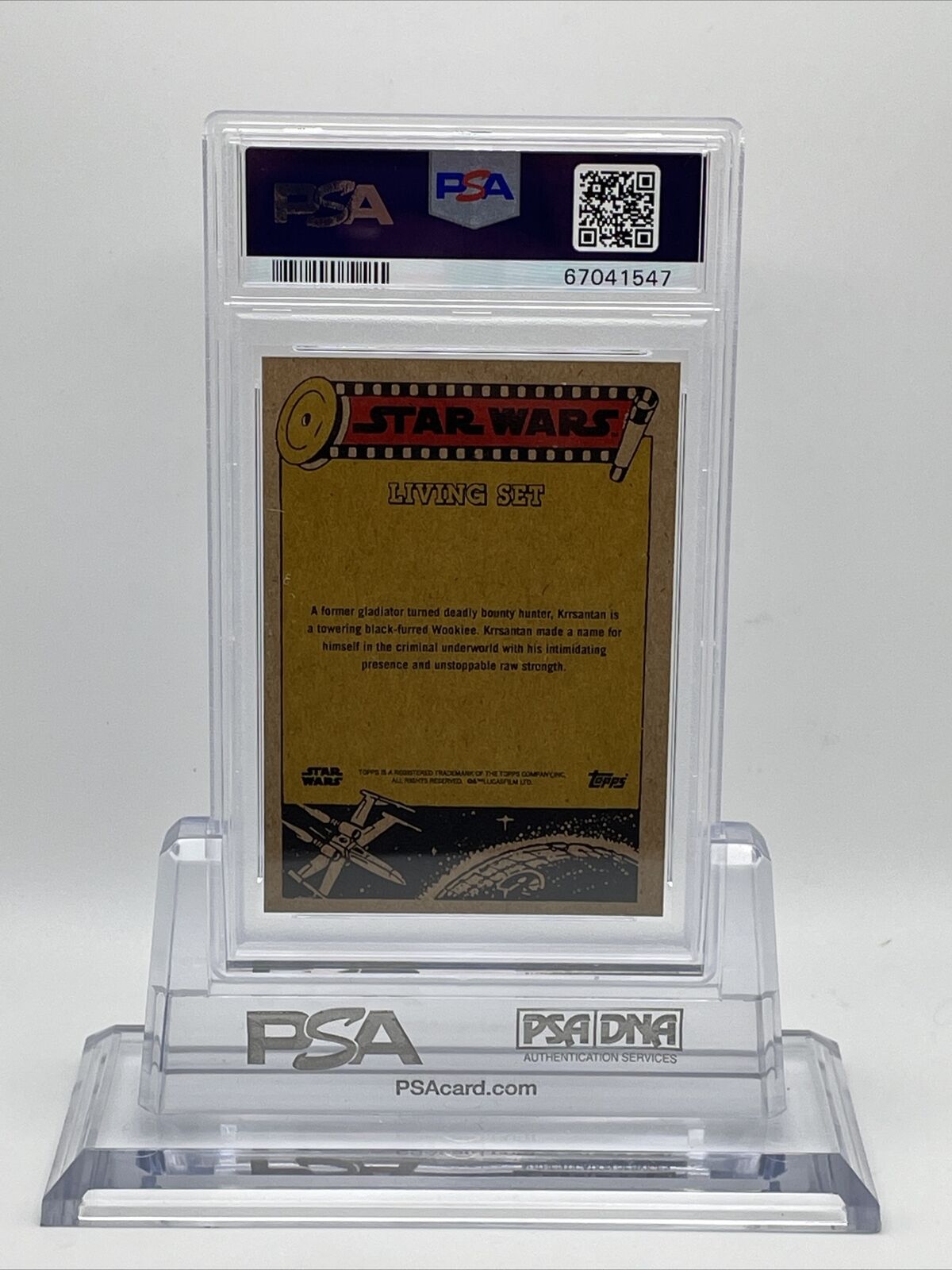 2022 Topps Star Wars Living Set Krrsantan Card #286 PSA 10 Gem Mint
