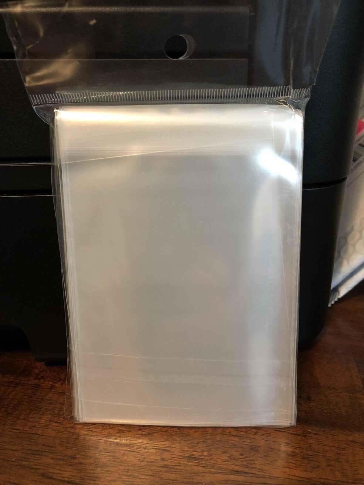 Cardboard Gold Team Bags Resealable Sleeves 1 Pack of 100