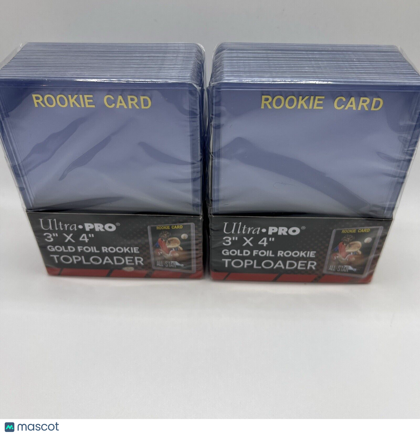 Ultra Pro 3X4 GOLD ROOKIE 35pt Toploaders 2 Packs of 25 for Standard Sized Cards