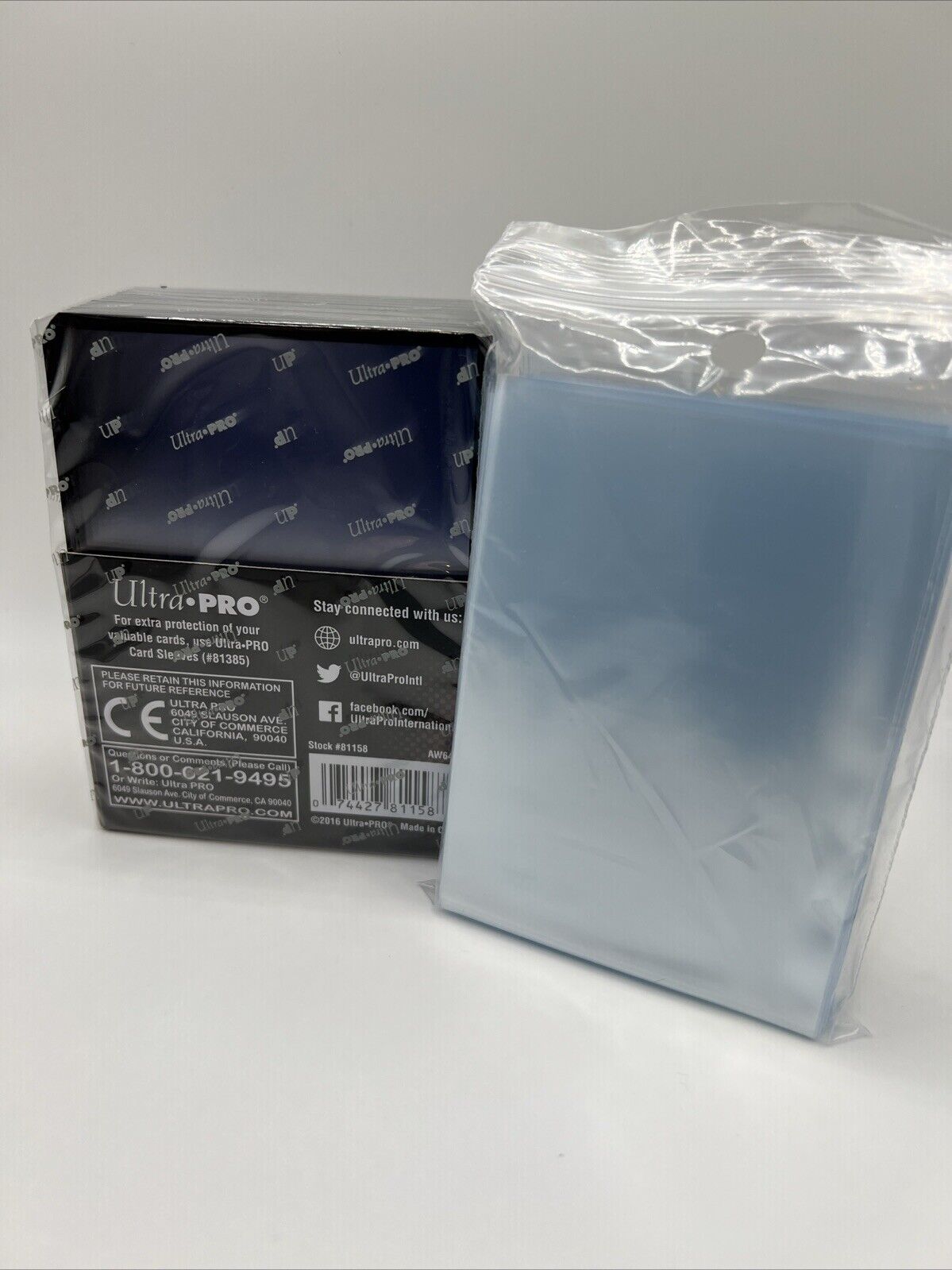 Ultra Pro 3X4 BLACK BORDER Toploaders 35pt 1 Pack of 25 AND 100 SLEEVES