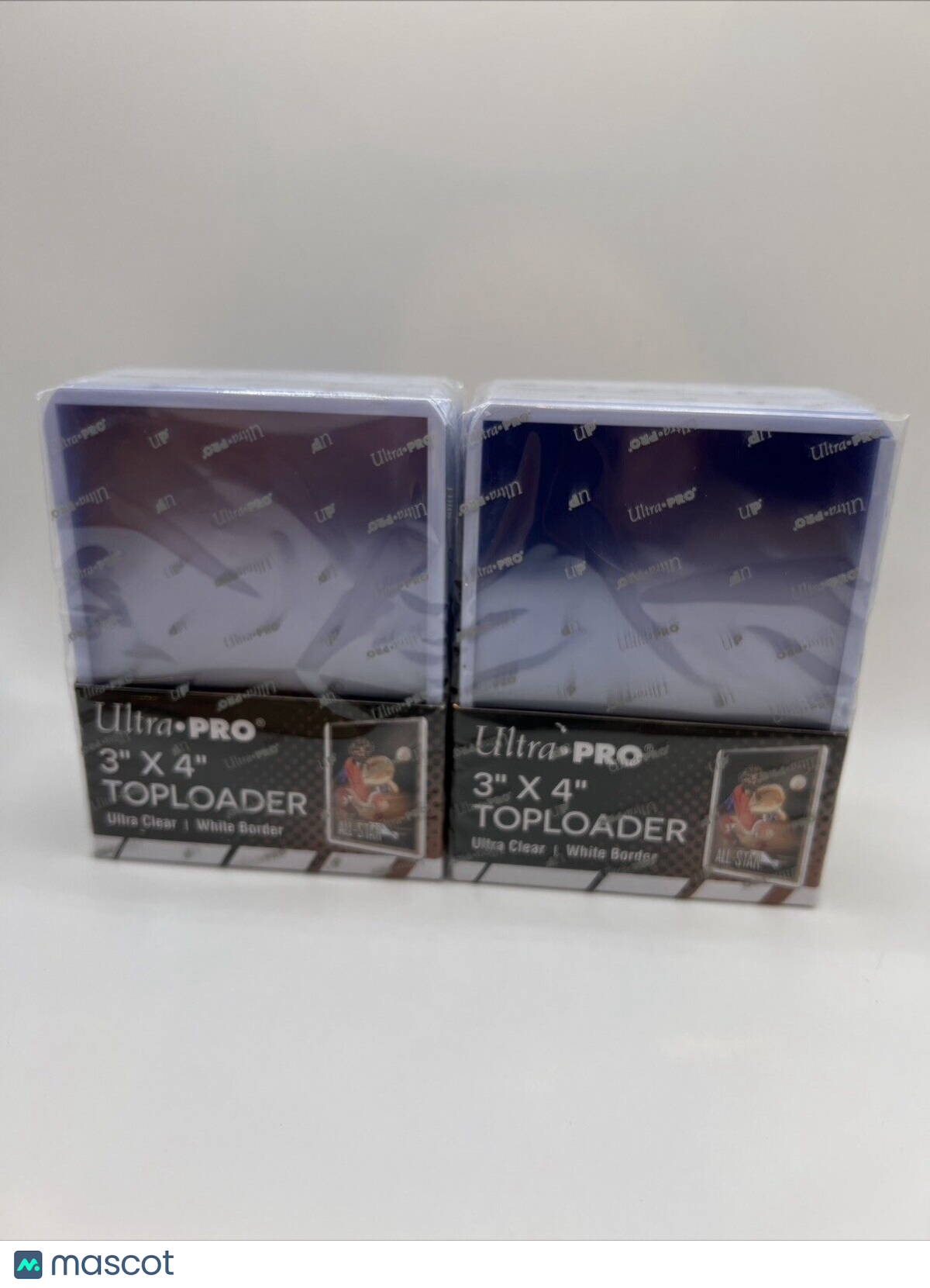 Ultra Pro 3X4 Toploaders 35pt WHITE BORDER 2 Packs of 25 for Standard Cards