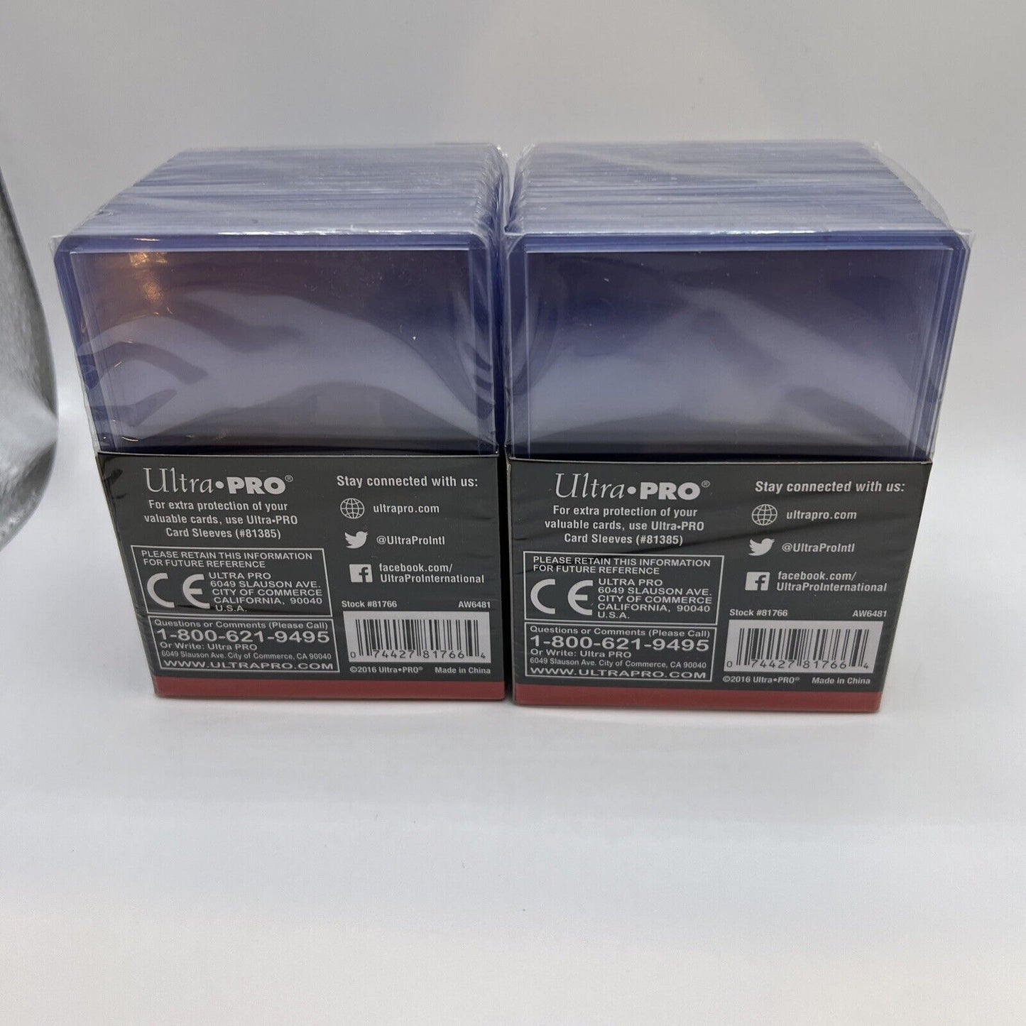 Ultra Pro 3X4 Gold Rookie 75pt Toploaders 2 Packs of 25 for Thick Sized Cards