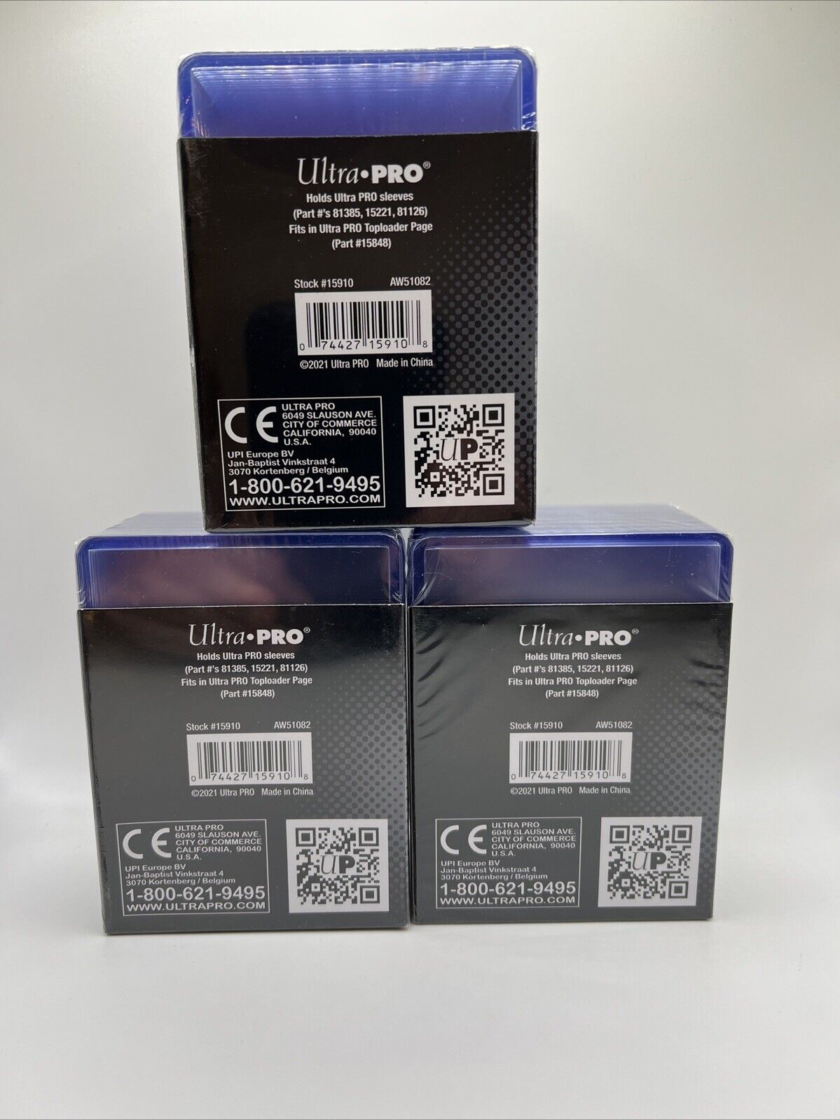 Ultra Pro 3X4 PLATINUM Toploaders 35pt 3 Packs of 25 for Standard Sized Cards