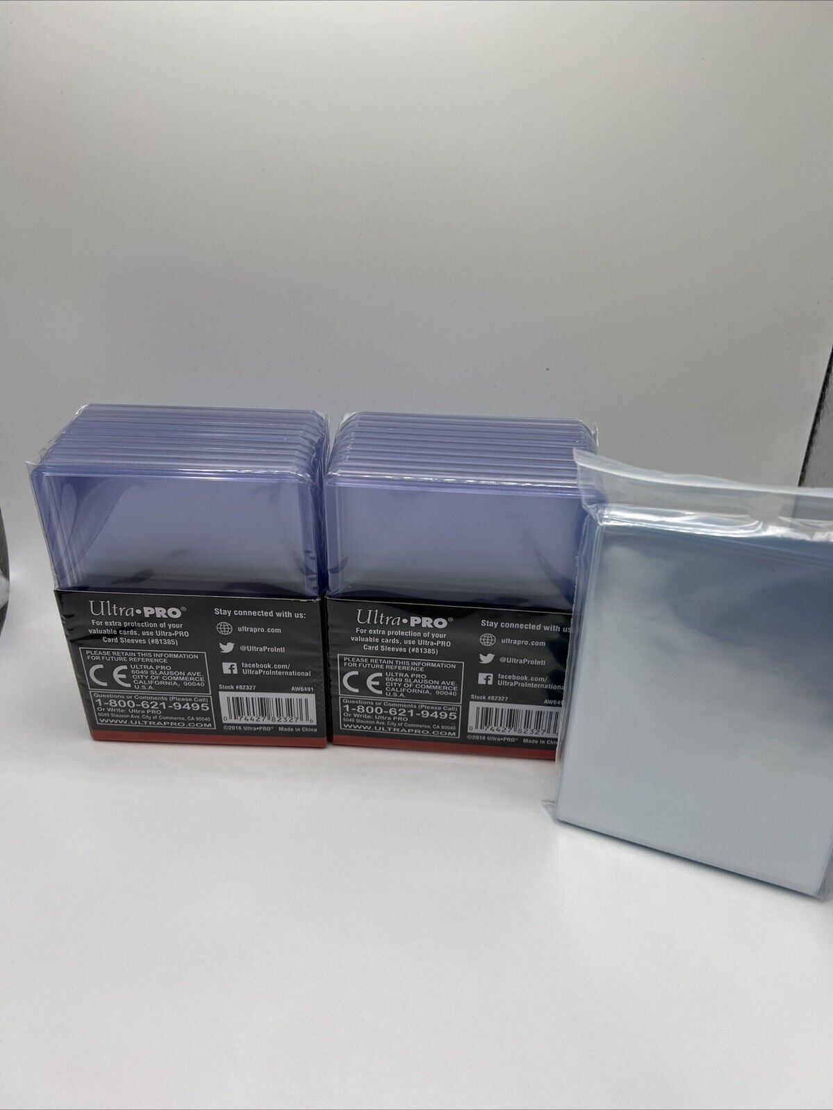 Ultra Pro 3X4 Thick Toploaders 130pt Point 2 Packs of 10 AND 100 THICK SLEEVES