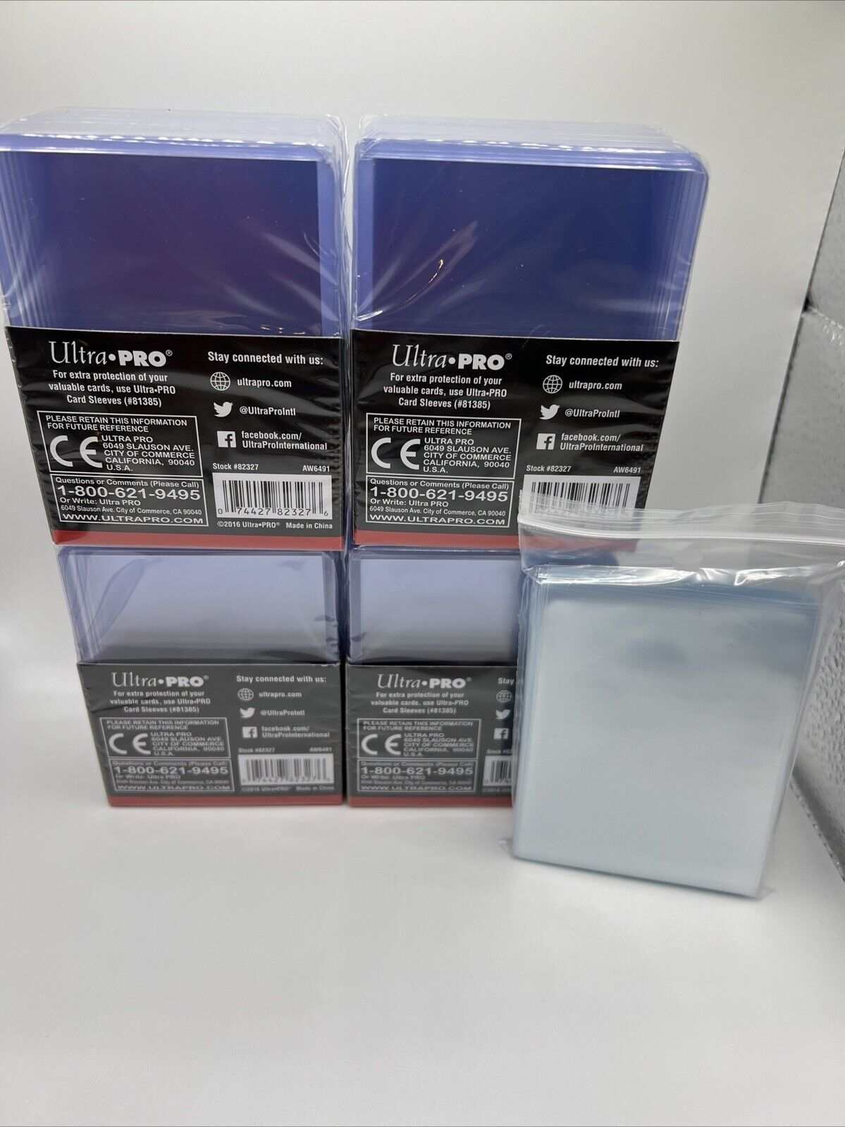 Ultra Pro 3X4 Thick Toploaders 130pt Point 4 Packs of 10 AND 100 THICK SLEEVES