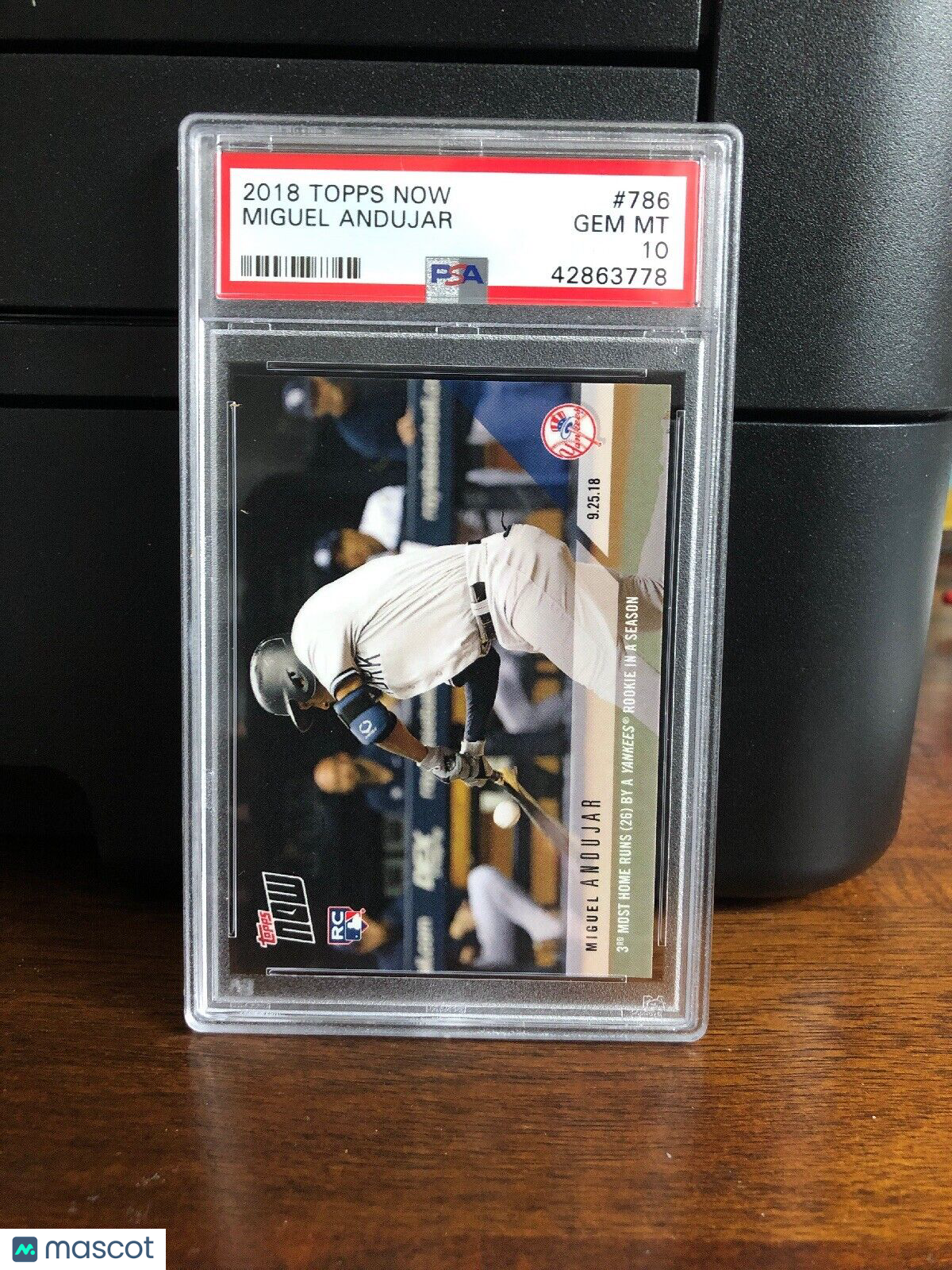 2018 Topps Now Miguel Andujar Yankees Rookie Card #786 PSA 10 Gem Mint