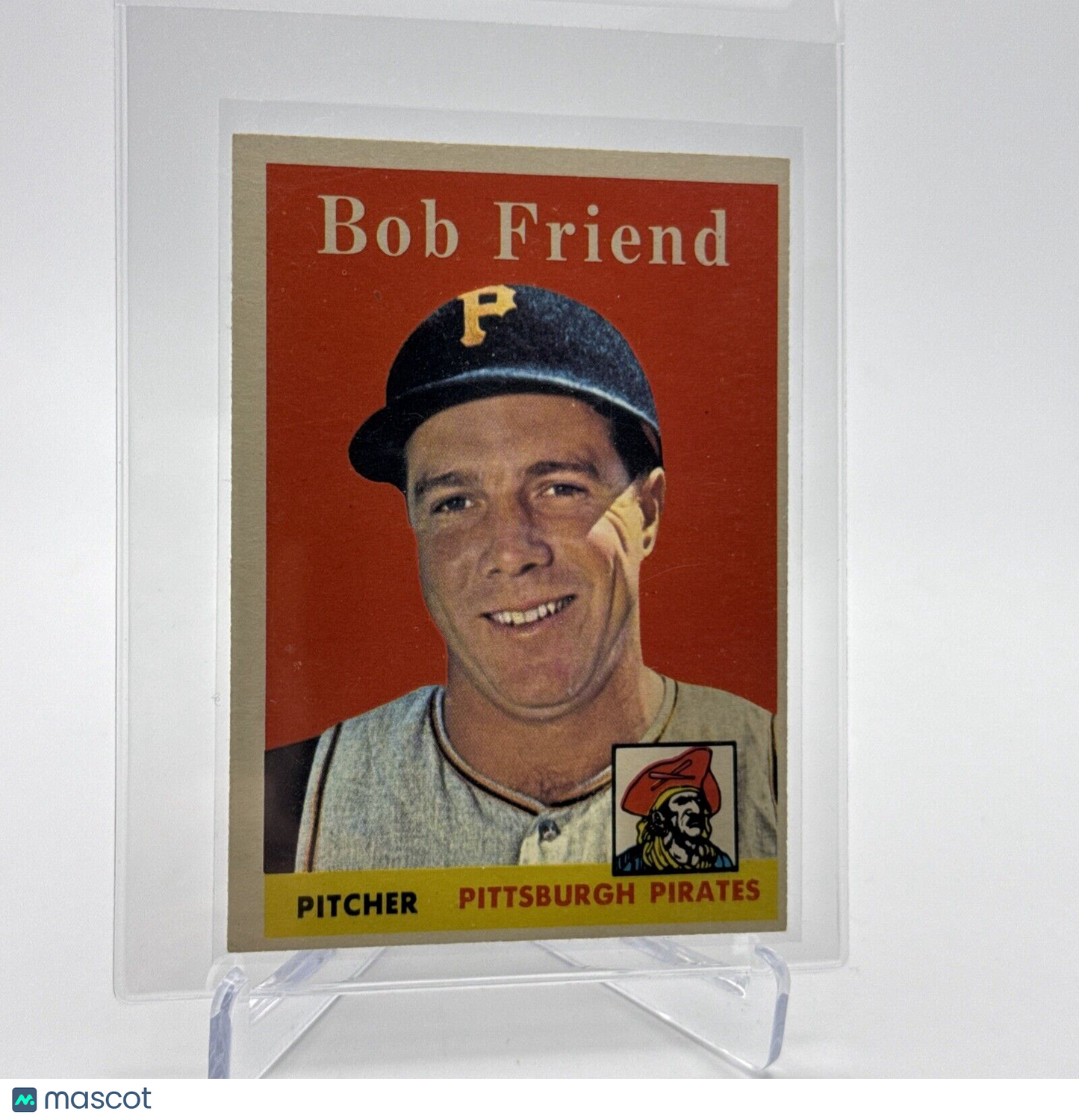 1958 Topps Bob Friend Baseball Card #315 EX Quality #5 FREE SHIPPING
