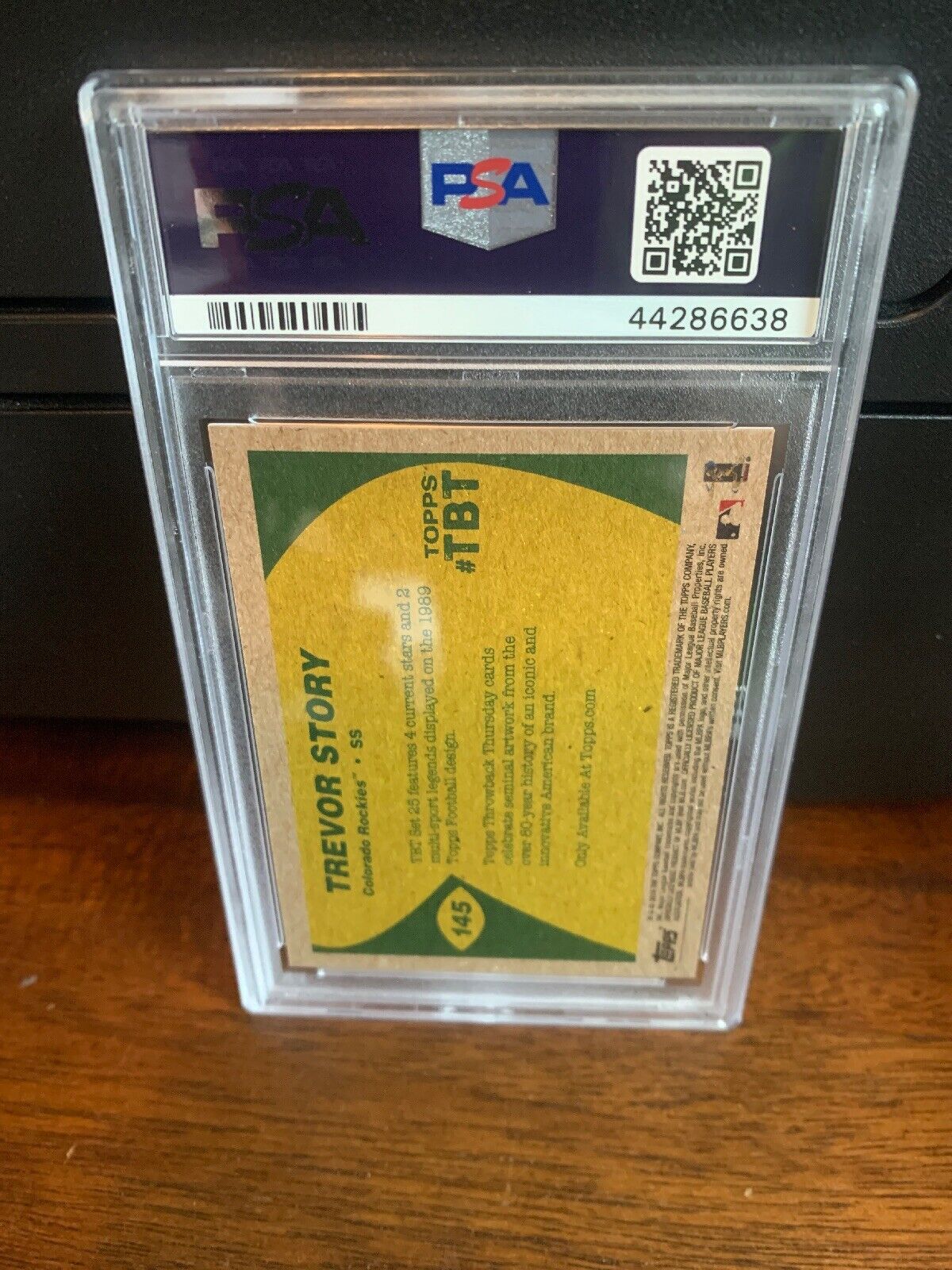 2019 Topps Throwback Thursday Trevor Story Rockies Baseball Card #145 PSA 10 Gem