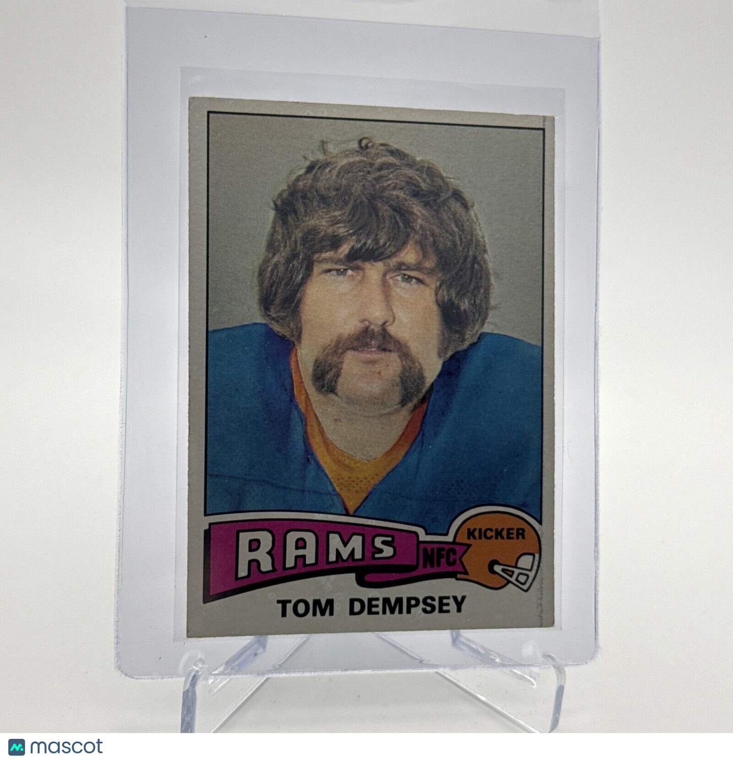 1975 Topps Tom Dempsey Football Card #163 NM Quality #4 FREE SHIPPING