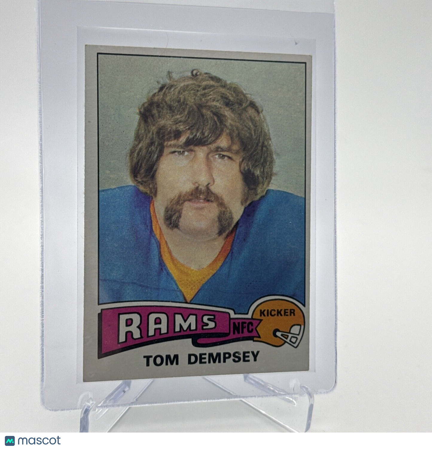 1975 Topps Tom Dempsey Football Card #163 NM Quality #3 FREE SHIPPING
