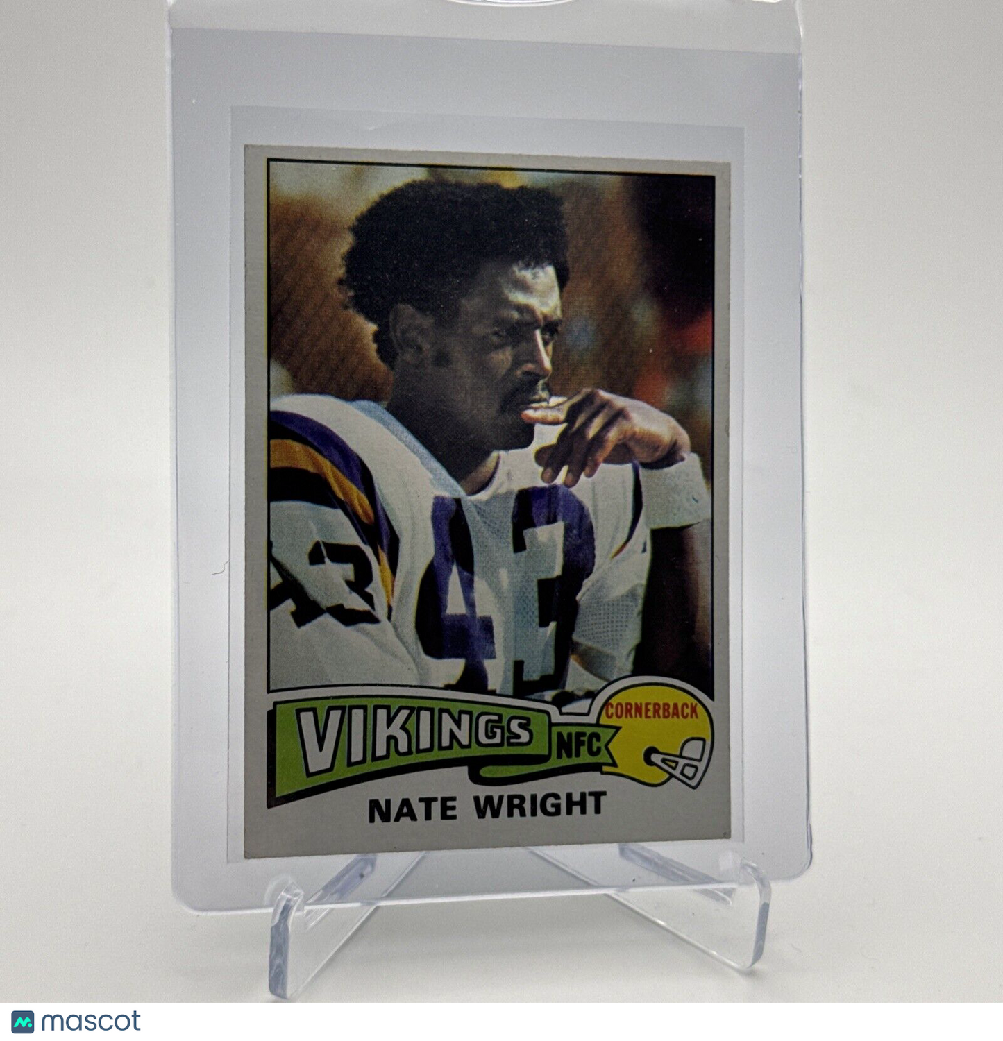 1975 Topps Nate Wright Rookie Football Card #130 NM Quality #3 FREE SHIPPING