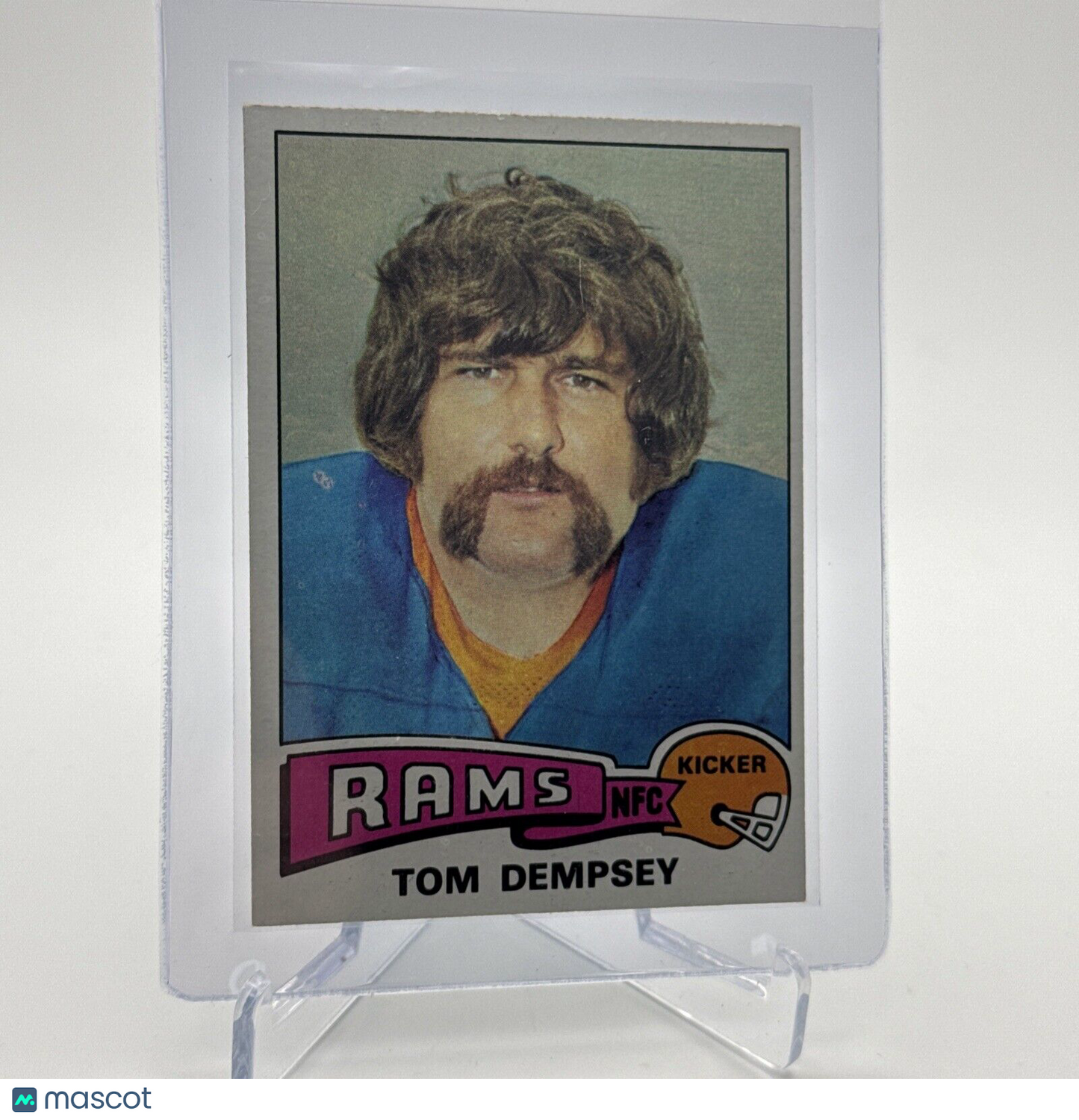 1975 Topps Tom Dempsey Football Card #163 NM Quality #2 FREE SHIPPING