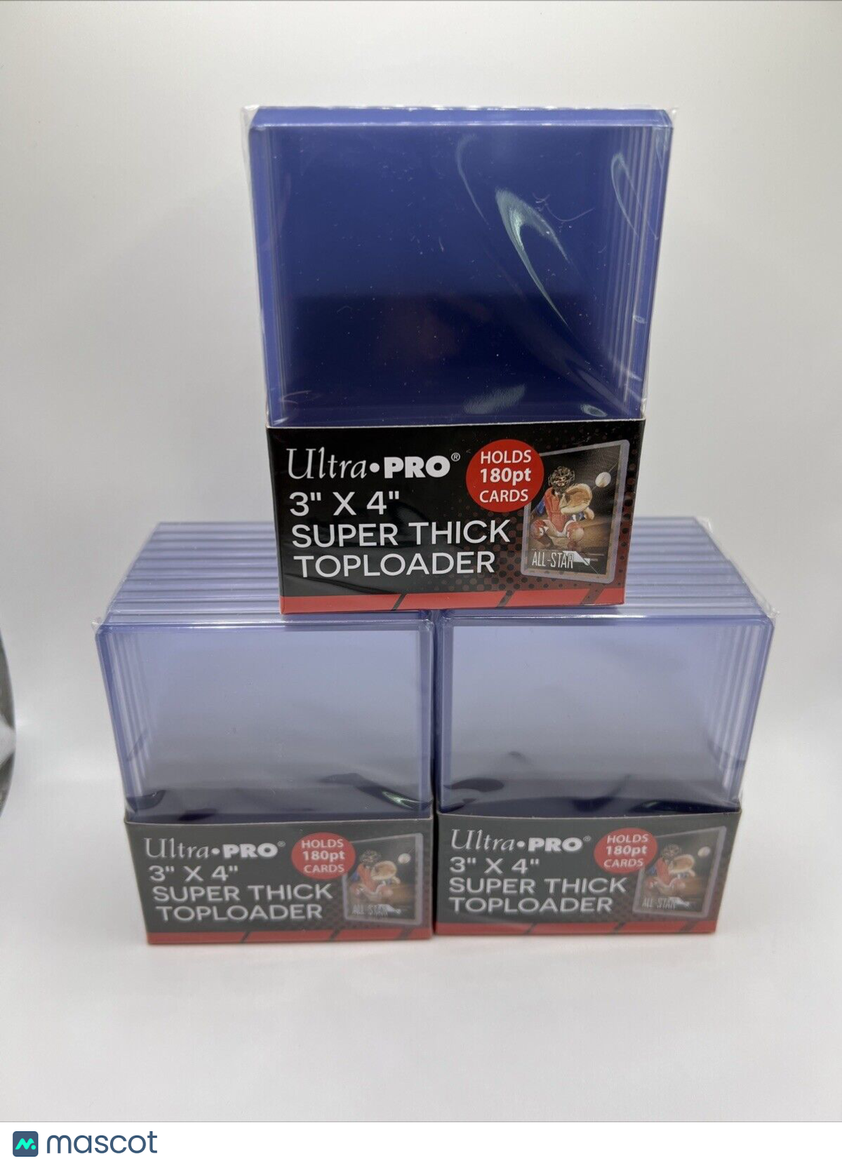 Ultra Pro 3X4 Super Thick Toploaders 180pt Point 3 Packs of 10 for Thick Cards