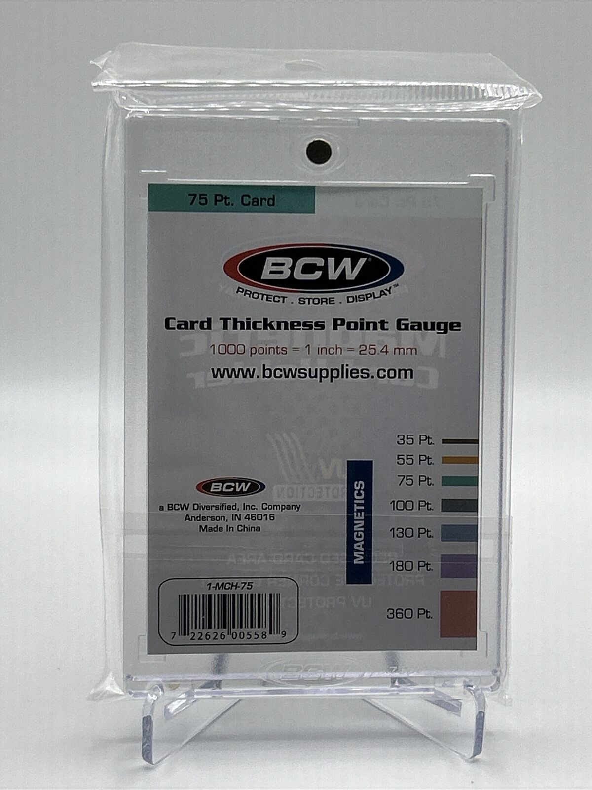 BCW Magnetic Card Holder 75pt Point with UV Protection, lot of 5 holders