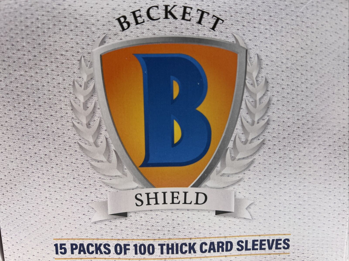 Beckett Shield Soft Card THICK Sleeves 15 Packs of 100 Sleeves, Full Box of 1500