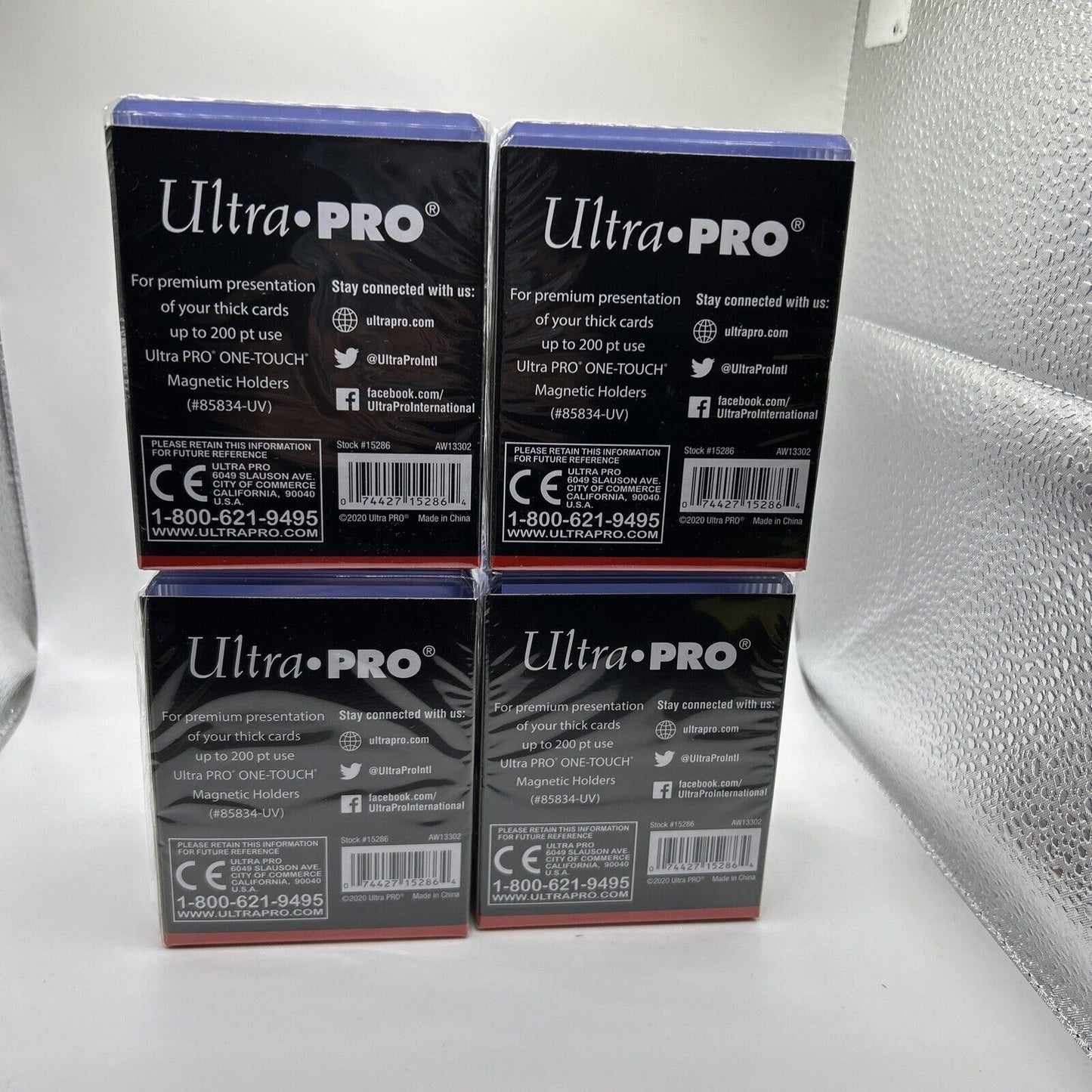 Ultra Pro 3X4 Super Thick Toploaders 4 Packs of 10 for up to 200pt Cards, = 40