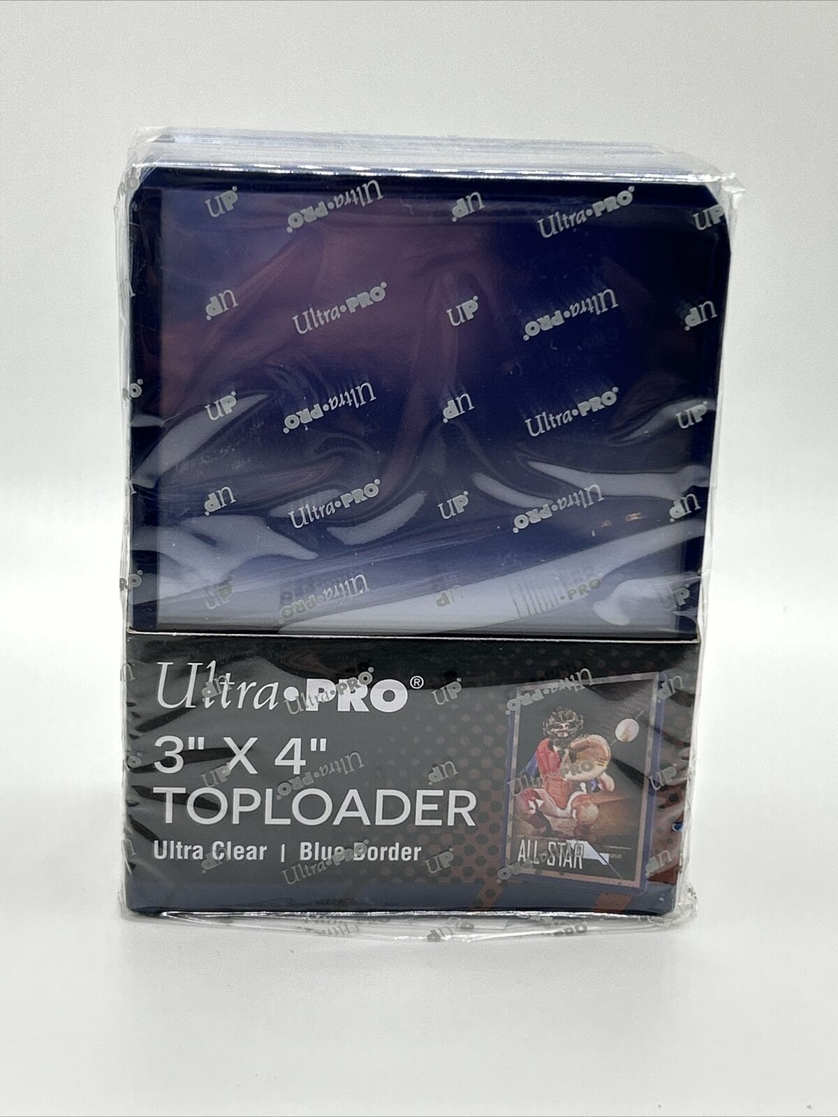 Ultra Pro 3X4 BLUE BORDER Toploaders 35pt 40 Packs of 25 toploaders, 1000 total