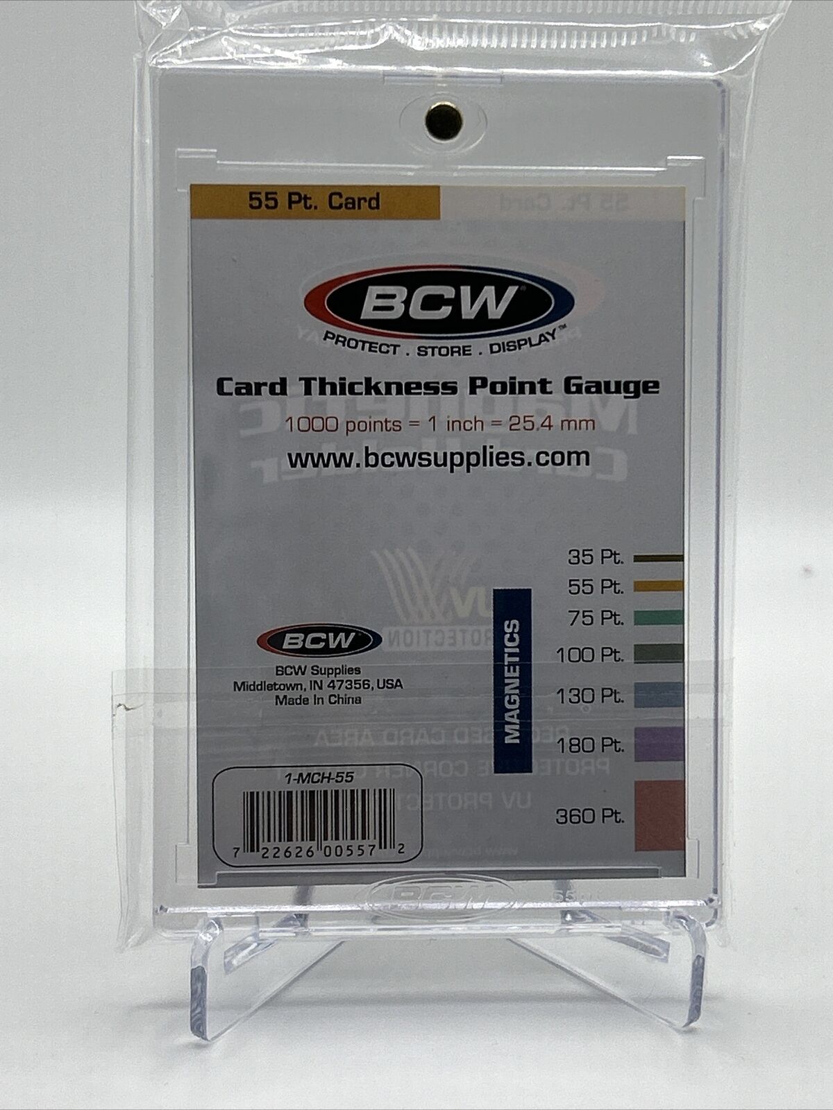 BCW Magnetic Card Holder 55pt Point with UV Protection, lot of 5 holders