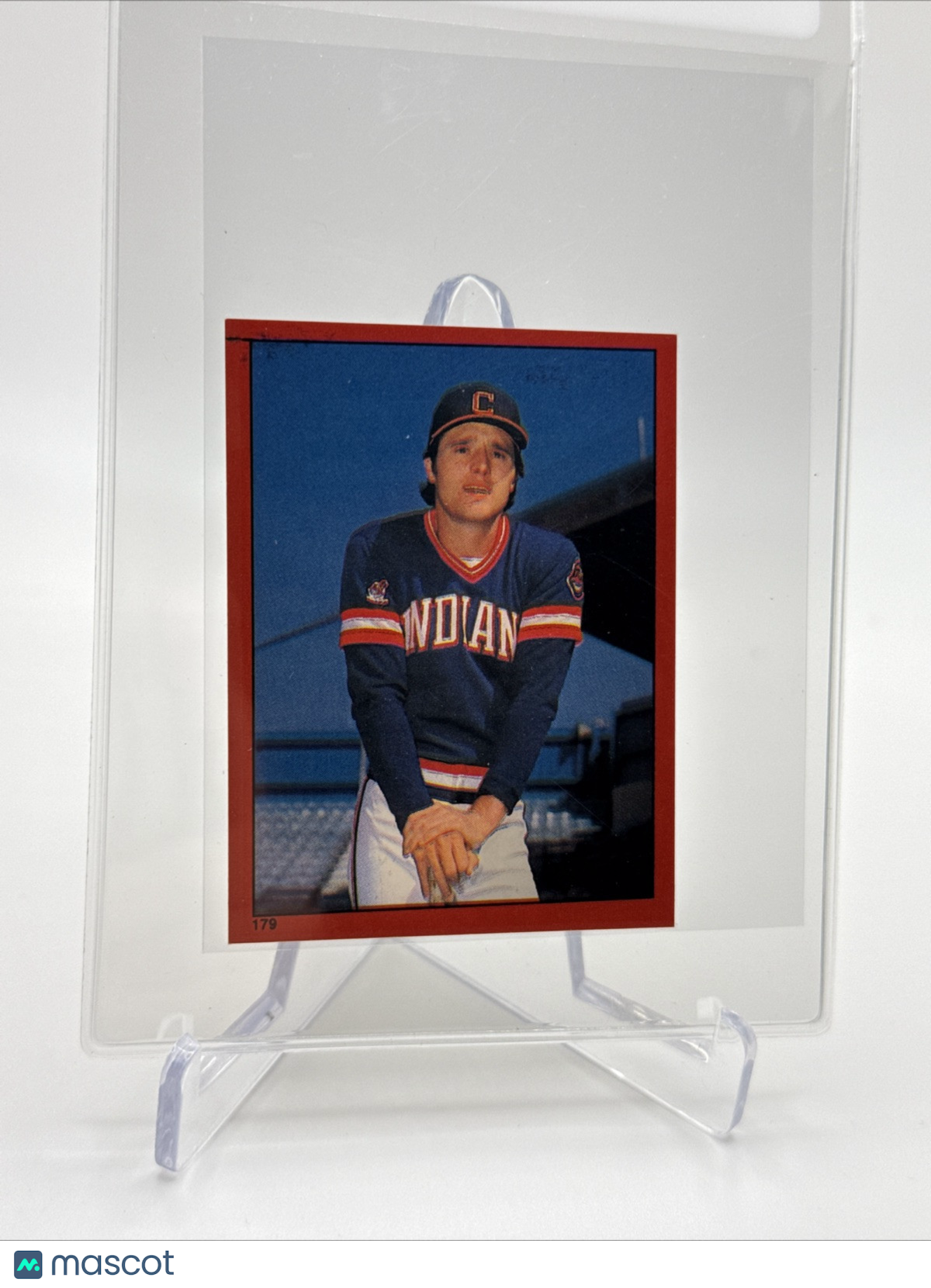 1982 O-Pee-Chee Stickers Rick Manning Baseball Card #179 NM-MT FREE SHIPPING