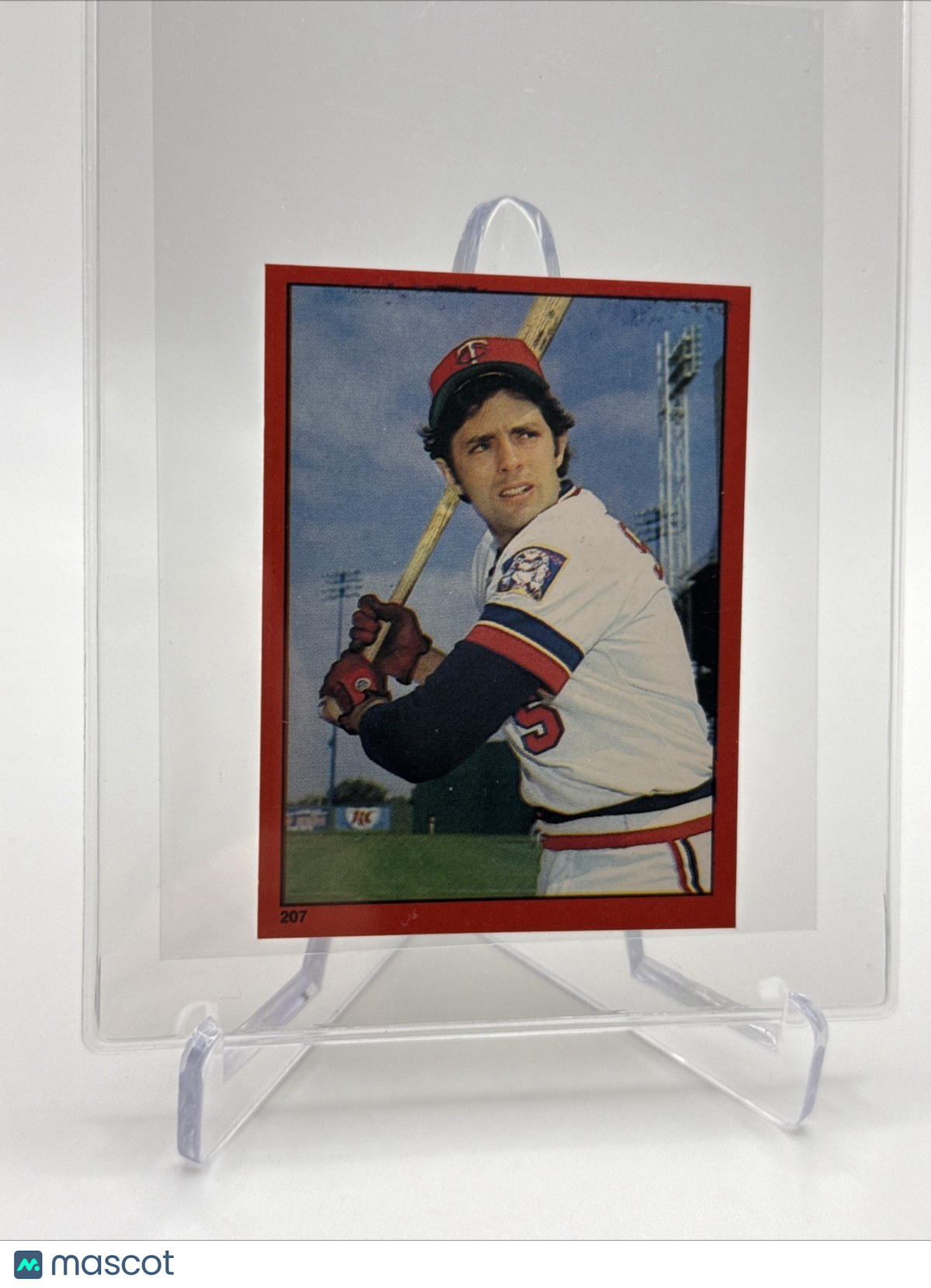 1982 O-Pee-Chee Stickers Roy Smalley Baseball Card #207 NM-MT FREE SHIPPING