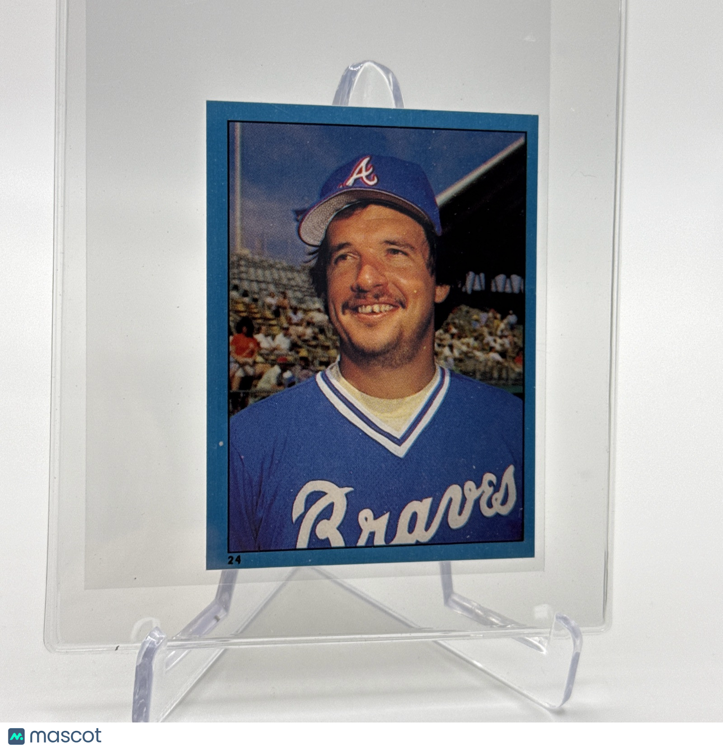 1982 O-Pee-Chee Stickers Rick Camp Baseball Card #24 NM-MT FREE SHIPPING