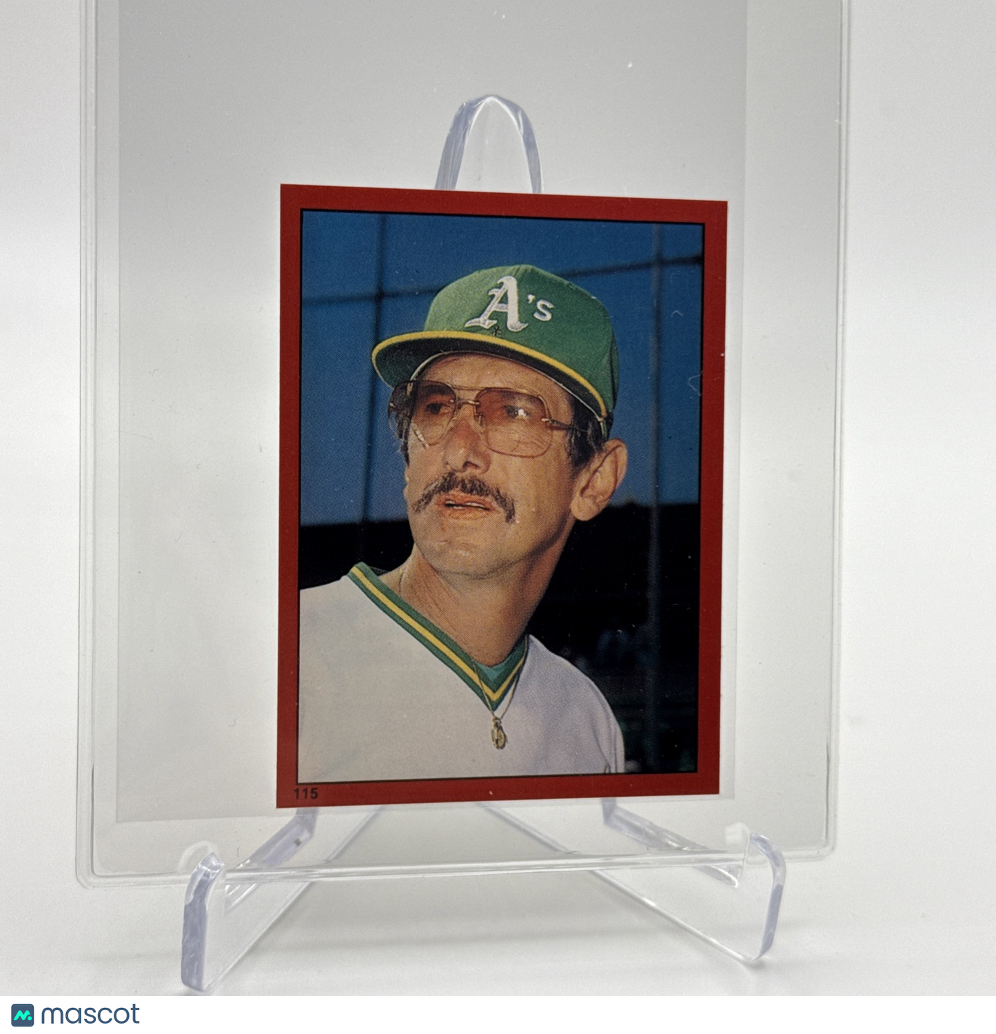 1982 O-Pee-Chee Stickers Billy Martin Baseball Card #115 NM-MT FREE SHIPPING