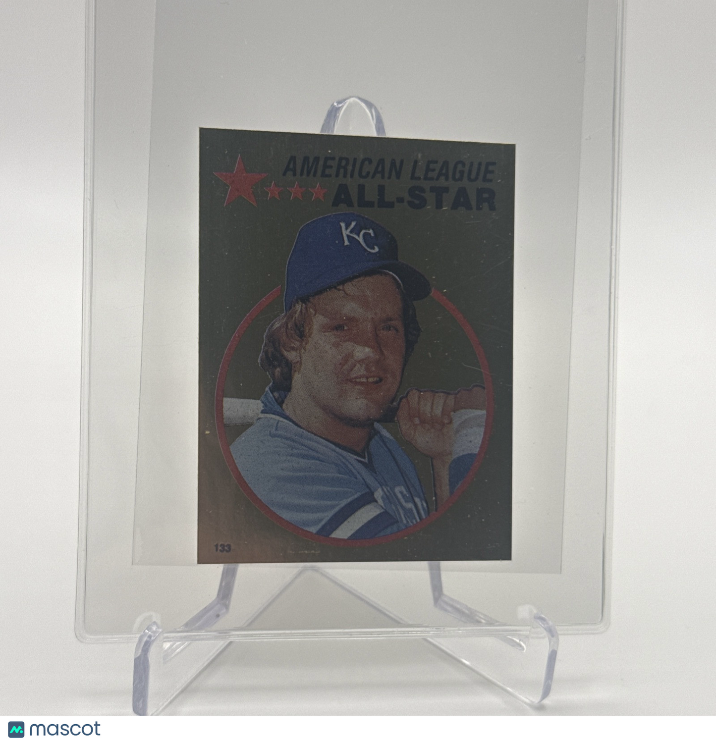 1982 O-Pee-Chee Stickers George Brett FOIL Card #133 NM-MT FREE SHIPPING