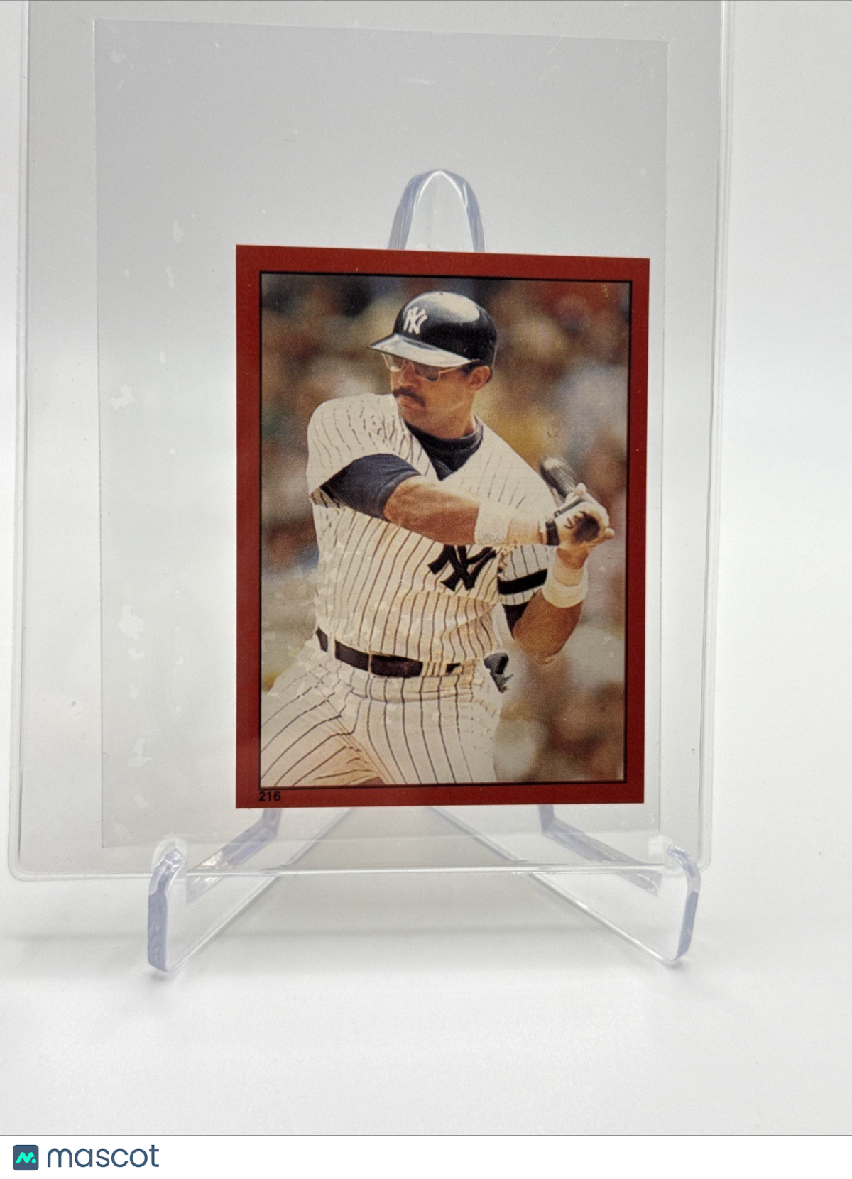 1982 O-Pee-Chee Stickers Reggie Jackson Baseball Card #216 NM-MT FREE SHIPPING