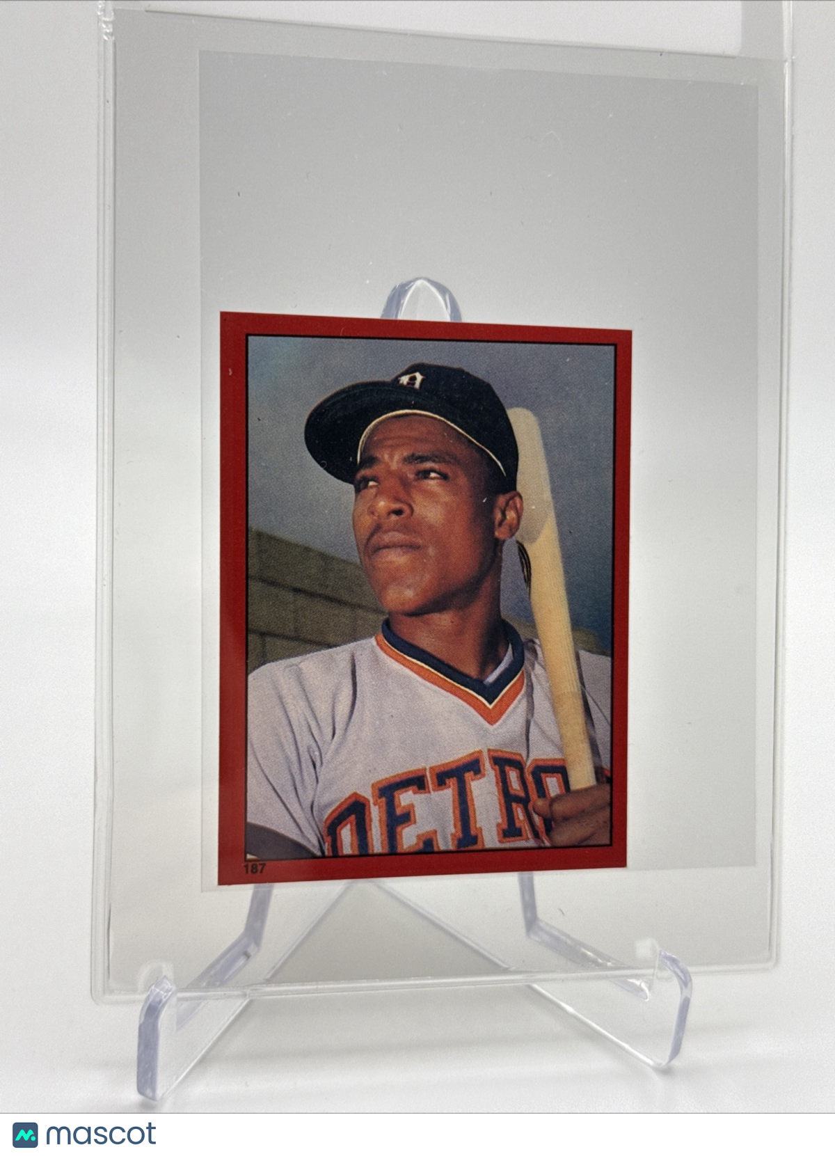 1982 O-Pee-Chee Stickers Lou Whitaker Baseball Card #187 NM-MT FREE SHIPPING