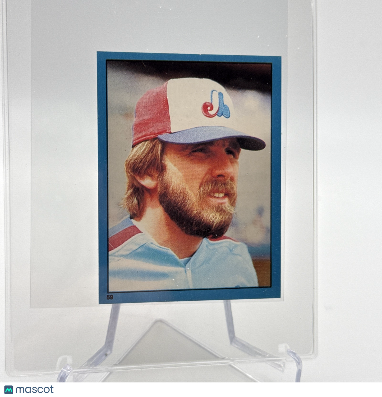 1982 O-Pee-Chee Stickers Steve Rogers Baseball Card #59 NM-MT FREE SHIPPING